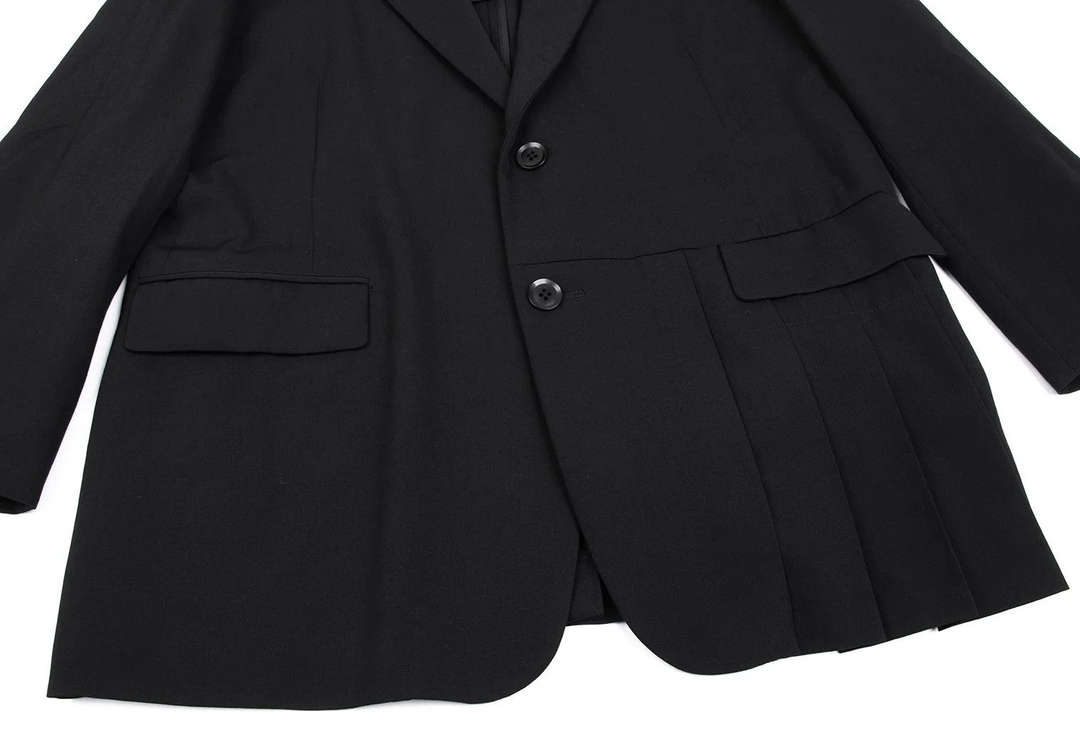 Yohji Yamamoto Yohji Yamamoto Wool Gabardine Jacket Black 2 Size US M / EU 48-50 / 2 - 9 Thumbnail