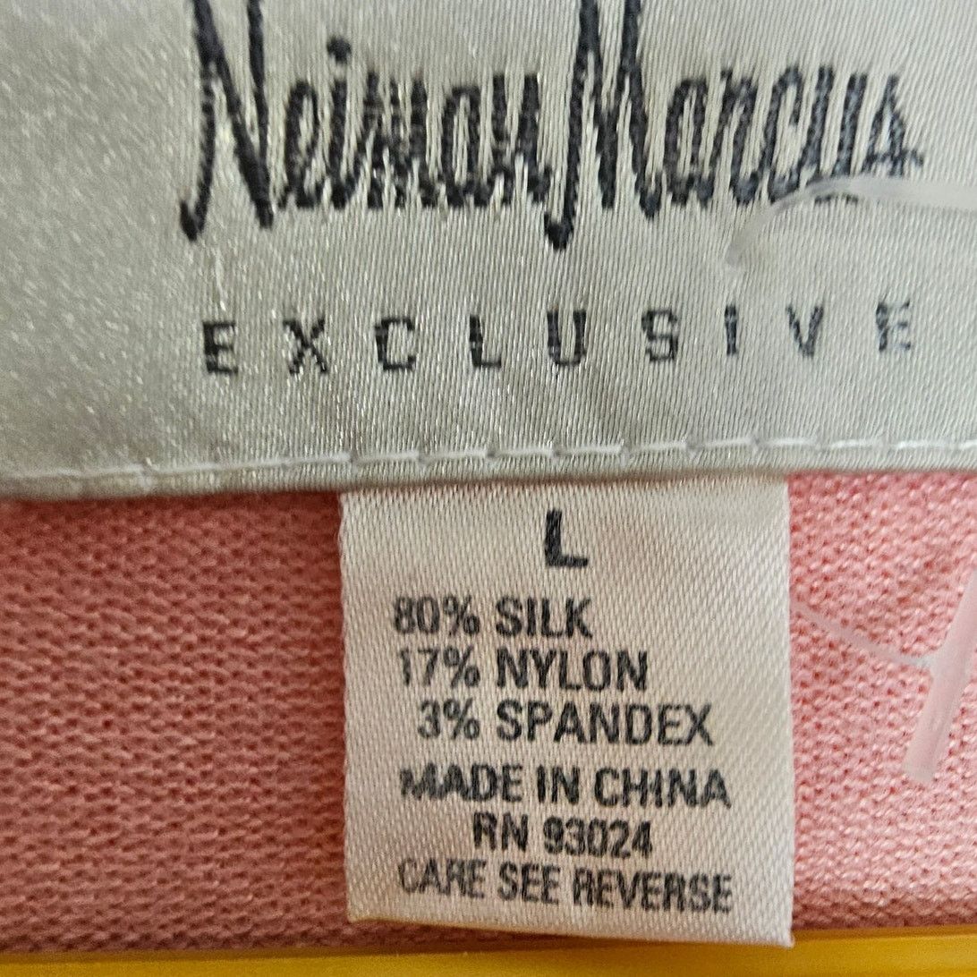 Neiman Marcus Neiman Marcus Womens SIlk Cardigan Sweater Sz L Quiet Luxury Size L / US 10 / IT 46 - 6 Thumbnail