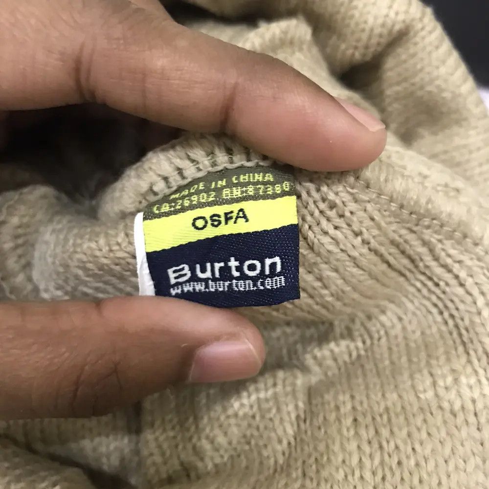 Burton × Vintage Burton Spellout Beanie Hat Size ONE SIZE - 6 Thumbnail
