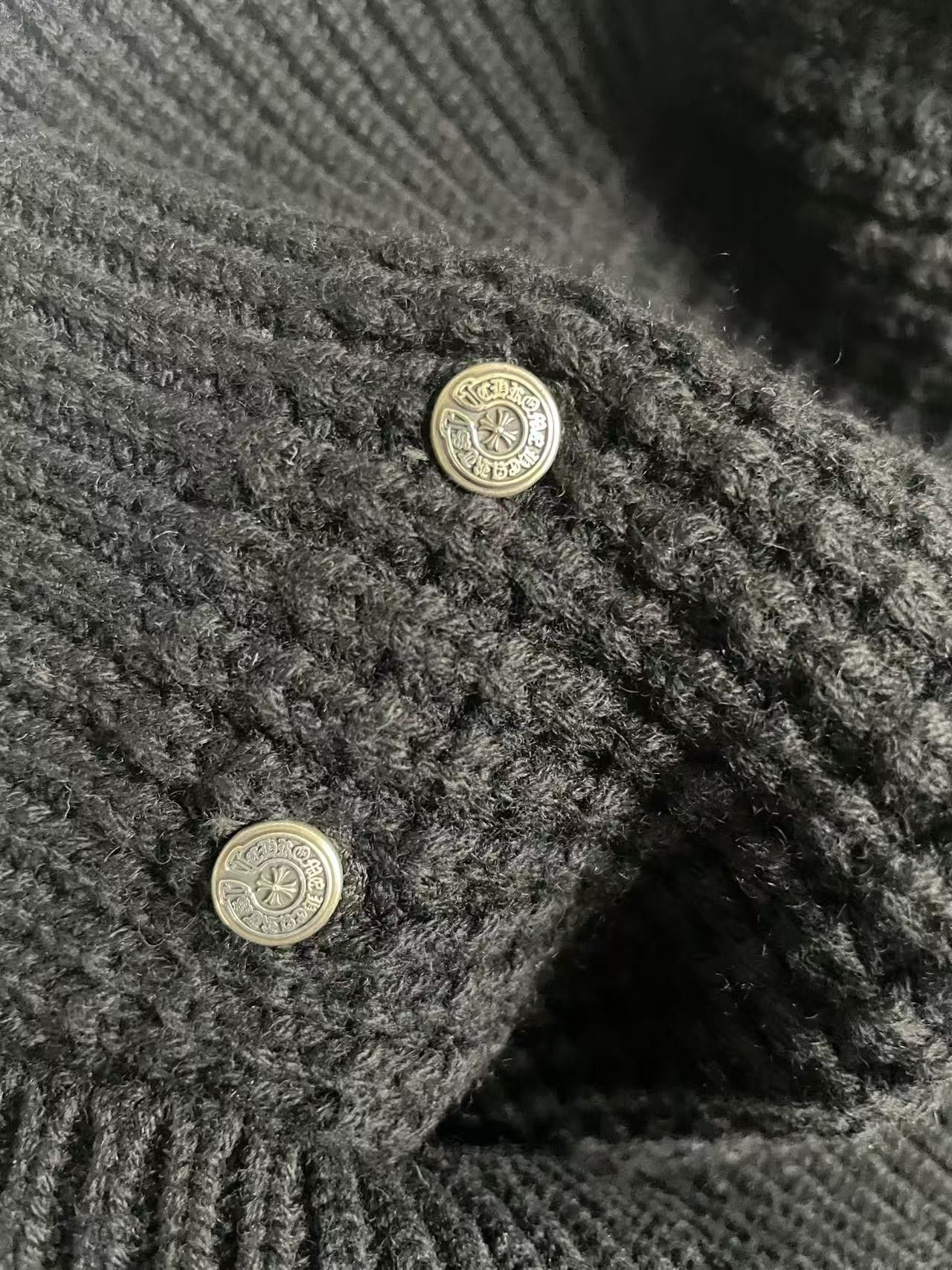 Chrome Hearts Chrome Hearts Waffle Cross Patch Cashmere Sweater Size L / US 10 / IT 46 - 9 Thumbnail