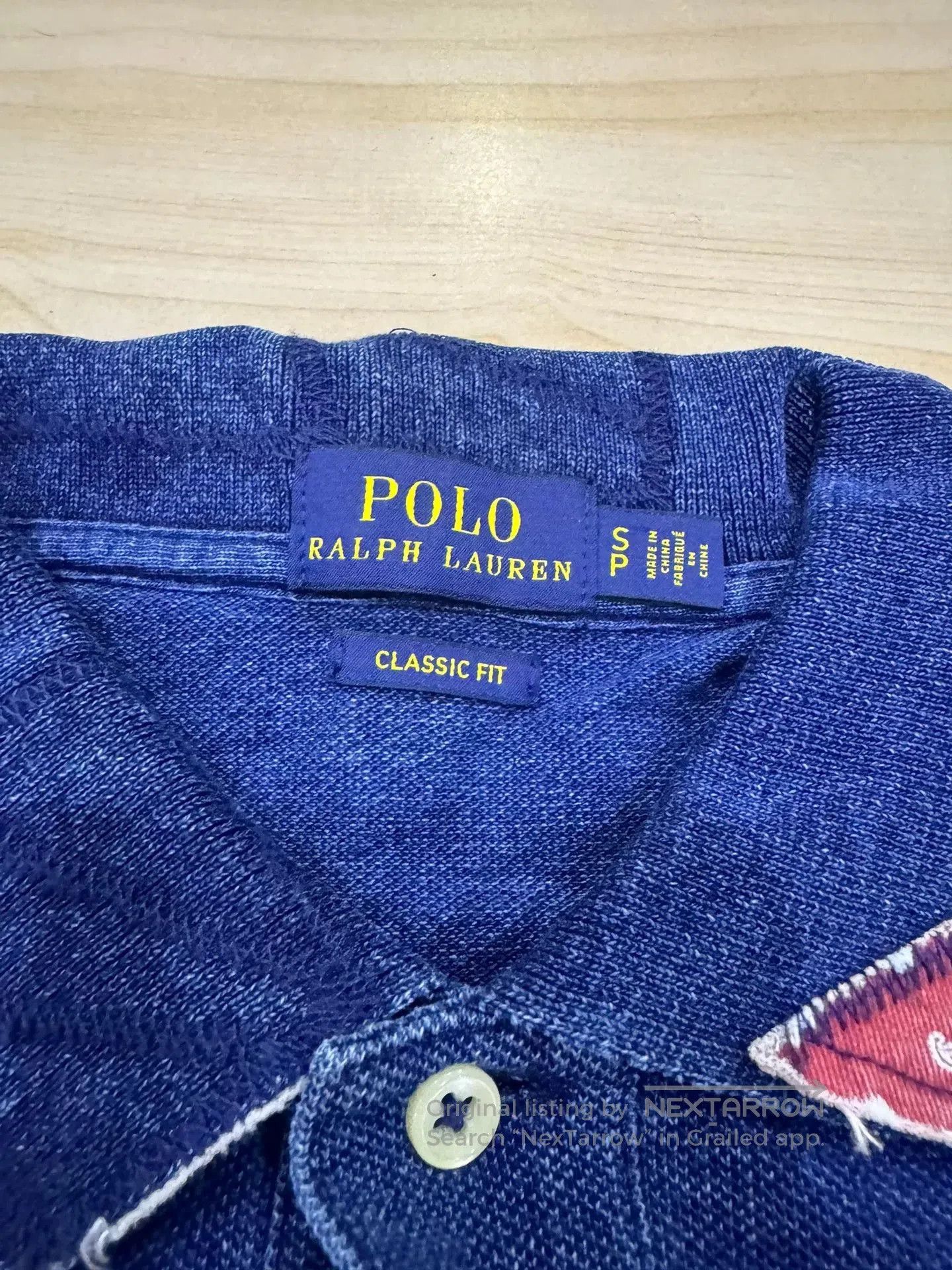 RRL Ralph Lauren rrl short sleeve polo shirt with patches. Size US S / EU 44-46 / 1 - 4 Thumbnail
