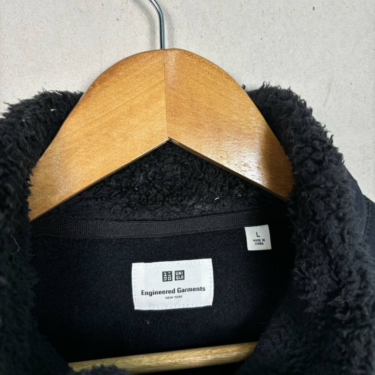 Engineered Garments × Uniqlo Engineered Garments x Uniqlo Black Plie Fleece Boa Jacket Size US L / EU 52-54 / 3 - 5 Thumbnail