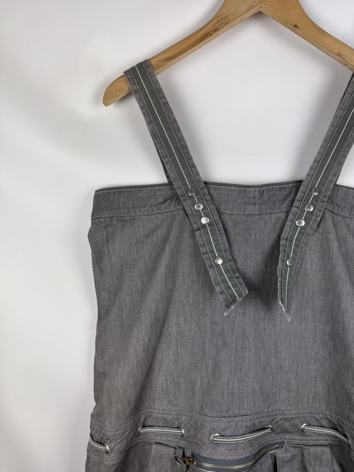 Marithe + Francois Girbaud Marithe Francois Girbaud Avant-Garde Denim Corset Dress Size XL / US 12-14 / IT 48-50 - 15 Thumbnail