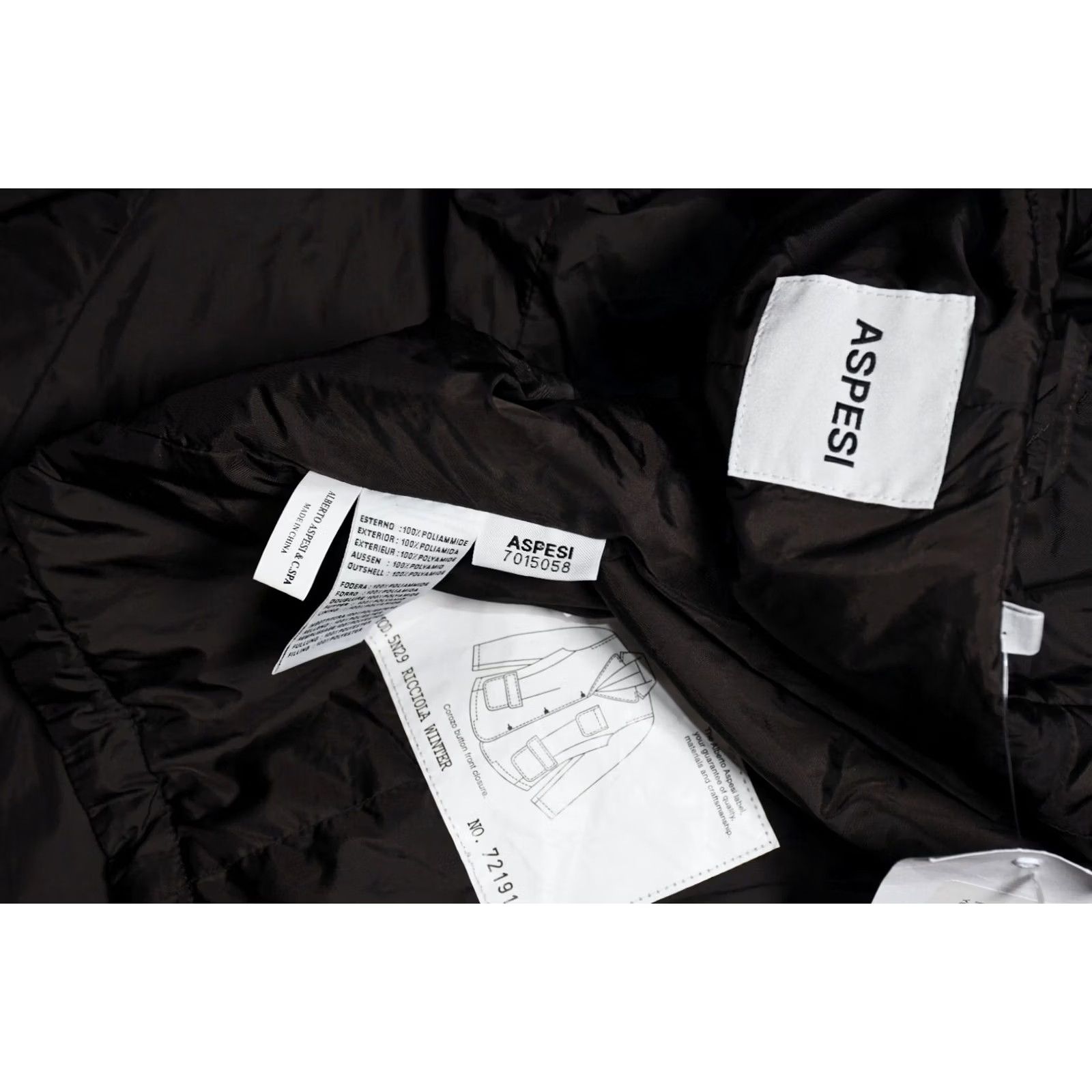Aspesi Aspesi Jacket Women XL Brown Long Sleeve Winter Casual Solid Polyamide Jacket NSR Size XL / US 12-14 / IT 48-50 - 7 Thumbnail