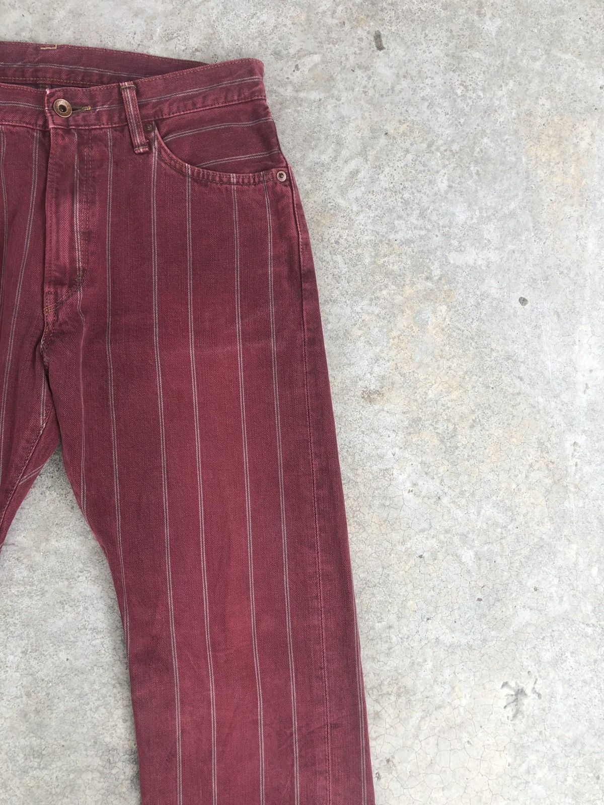 If Six Was Nine Japanese Edwin Flared Jeans Distressed Jeans Selvedge Size US 31 - 5 Thumbnail