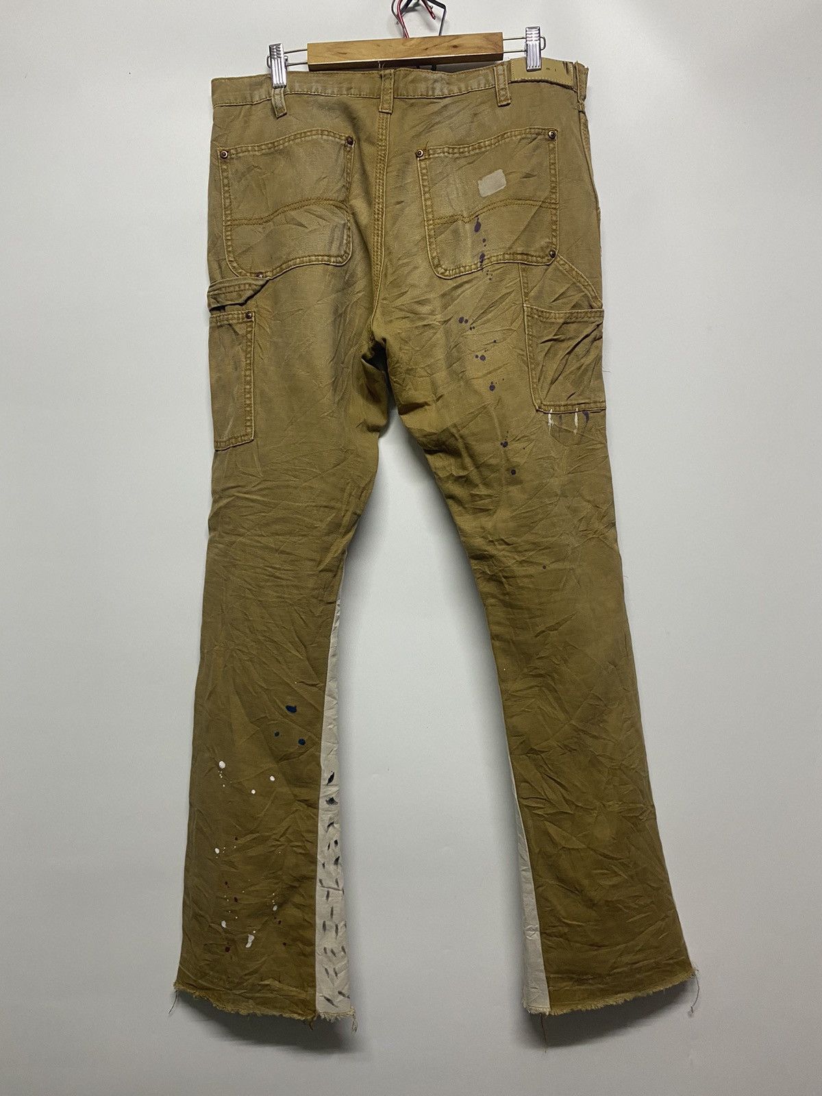 Japanese Brand × MNML MNML Japanese Brand Distressed Carpenter Bootcut Pants Size US 36 / EU 52 - 2 Thumbnail