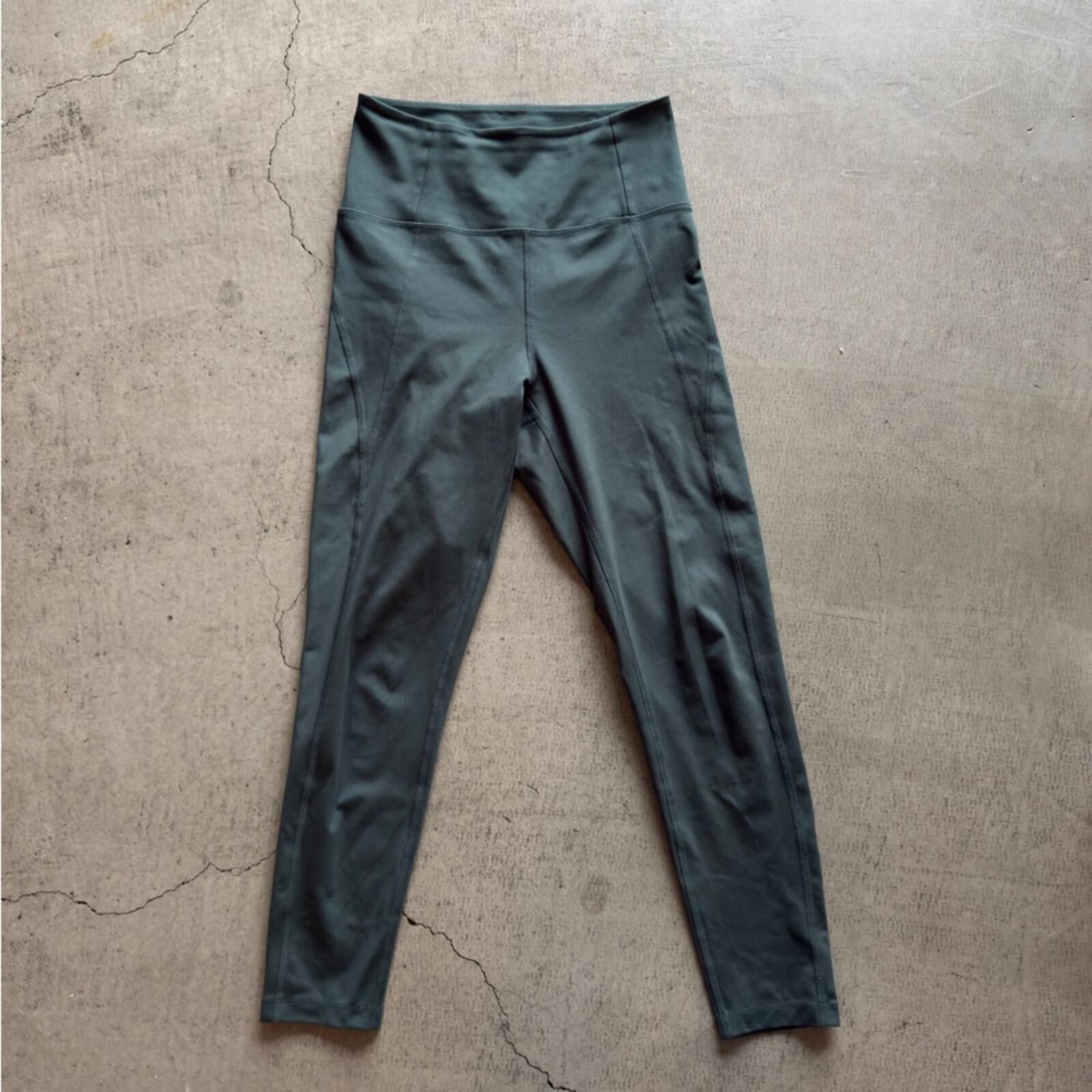 Girlfriend Collective Girlfriend Collective / High Rise Legging / Moss Green / S Size 28" / US 6 / IT 42 - 6 Thumbnail