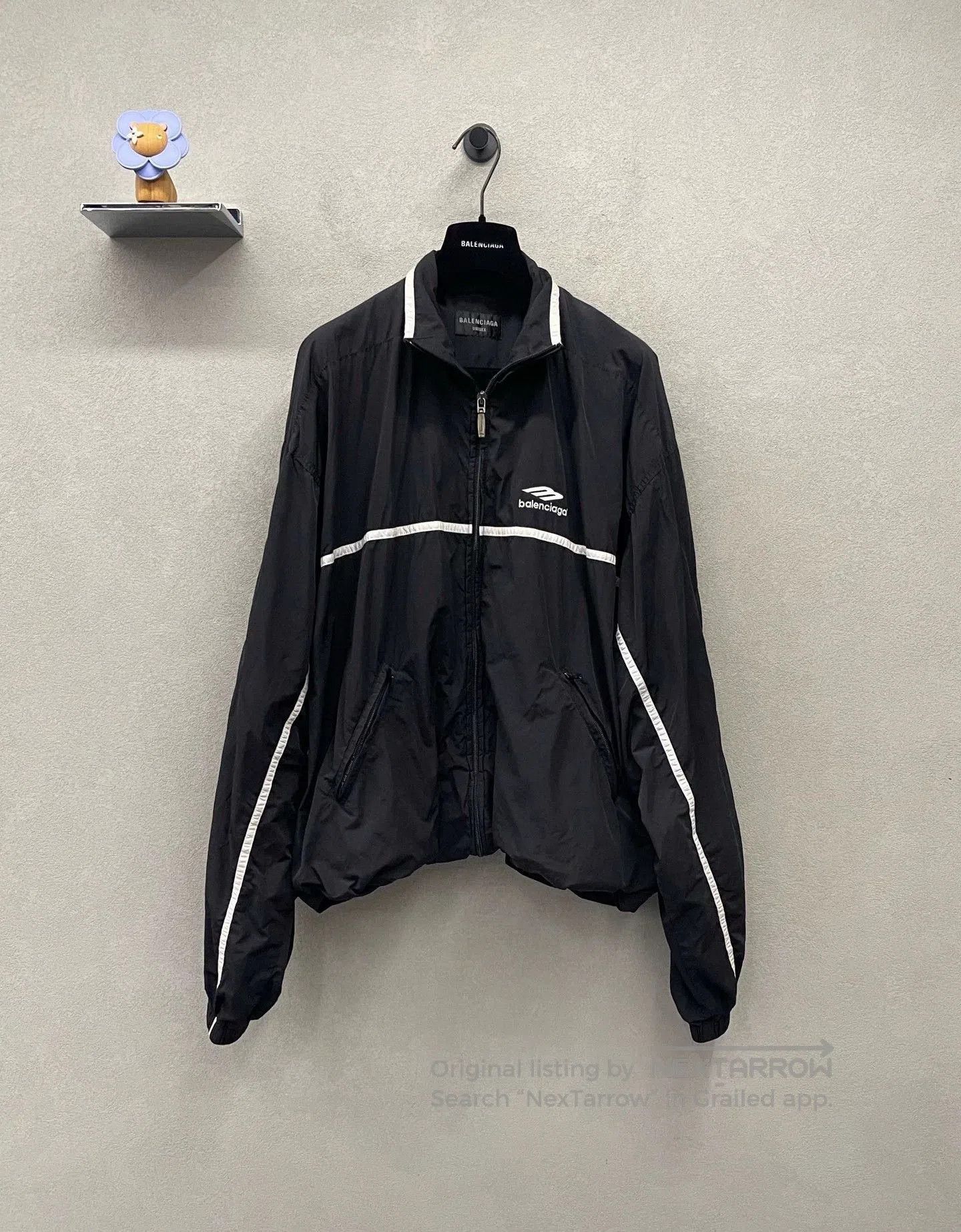 Balenciaga black balenciaga windbreaker jacket size s. Size US S / EU 44-46 / 1 - 1 Thumbnail