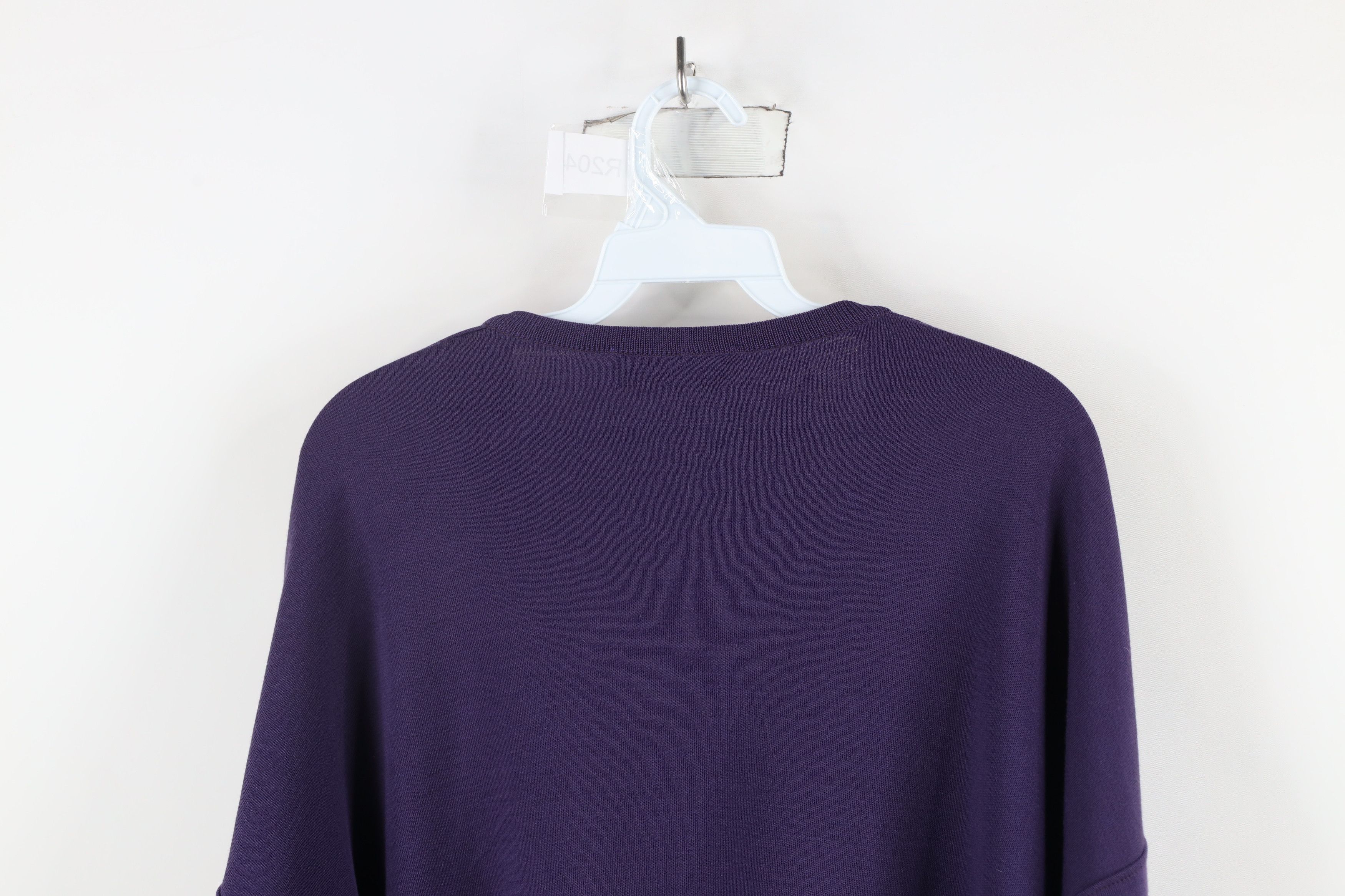 St. Croix × Vintage Vintage 90s St Croix Wool Knit V-Neck Sweater Purple USA Size US L / EU 52-54 / 3 - 12 Thumbnail