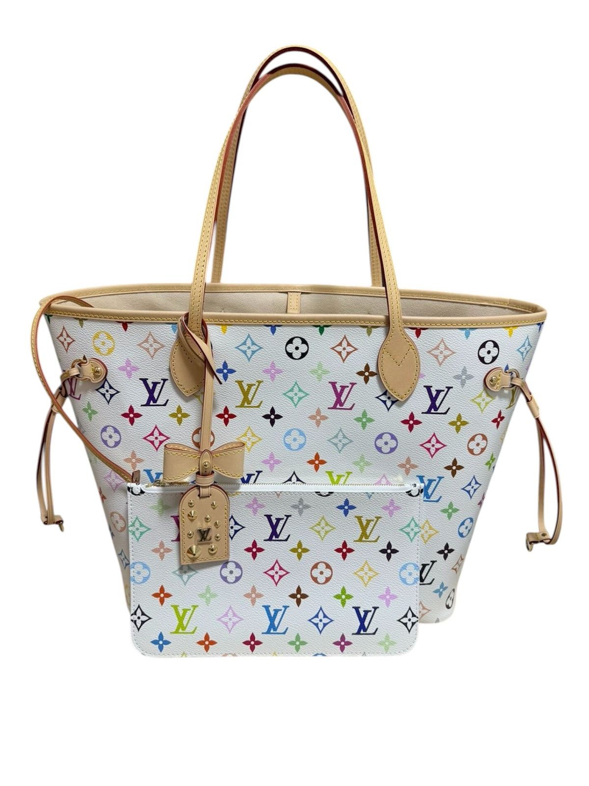 Louis Vuitton × Takashi Murakami Louis Vuitton x Takashi Murakami Neverfull MM Handbag Size ONE SIZE - 1 Thumbnail
