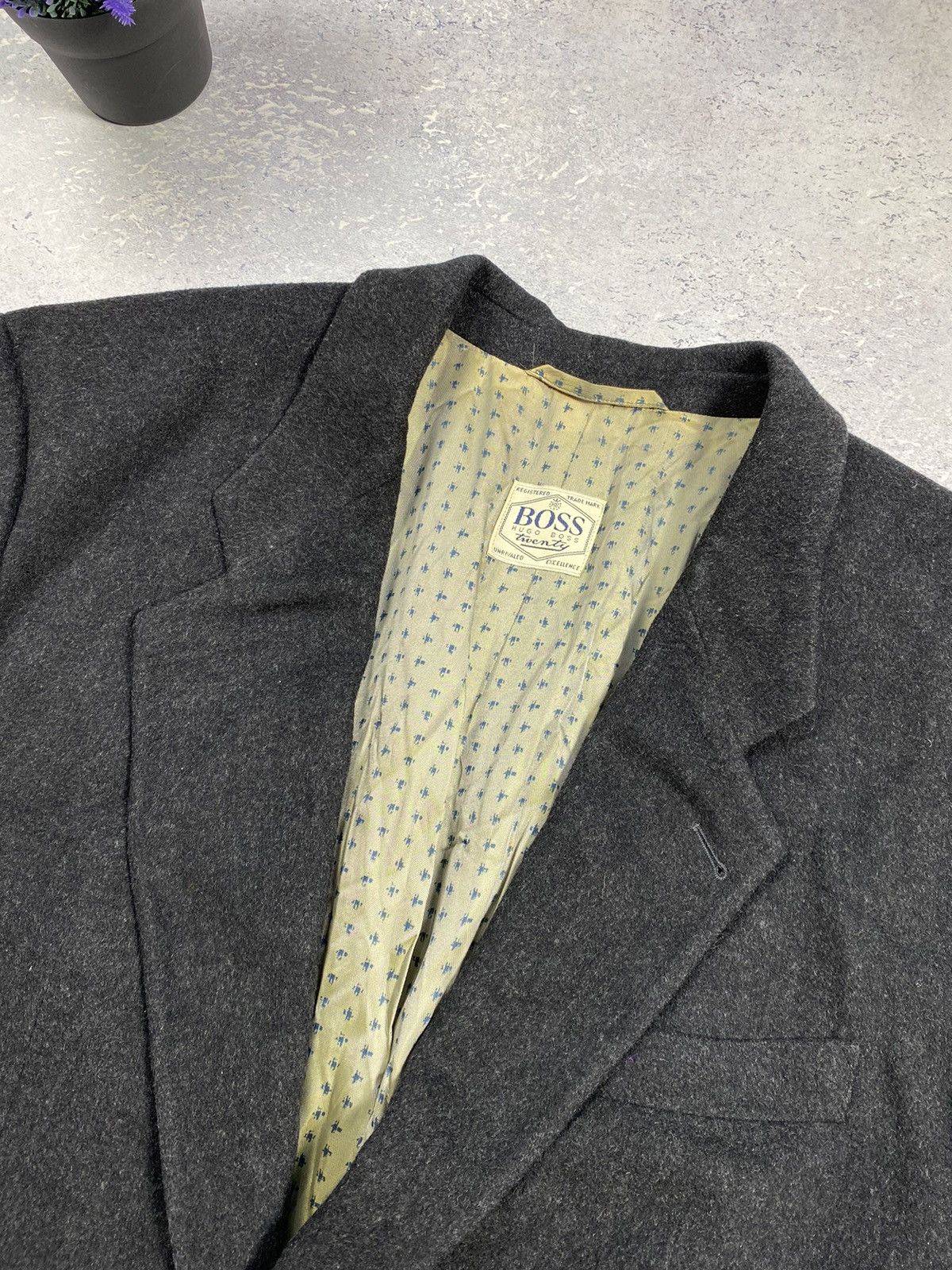 Hugo Vintage Hugo Boss Cashmere-Wool Blazer Jacket Size US XL / EU 56 / 4 - 3 Thumbnail