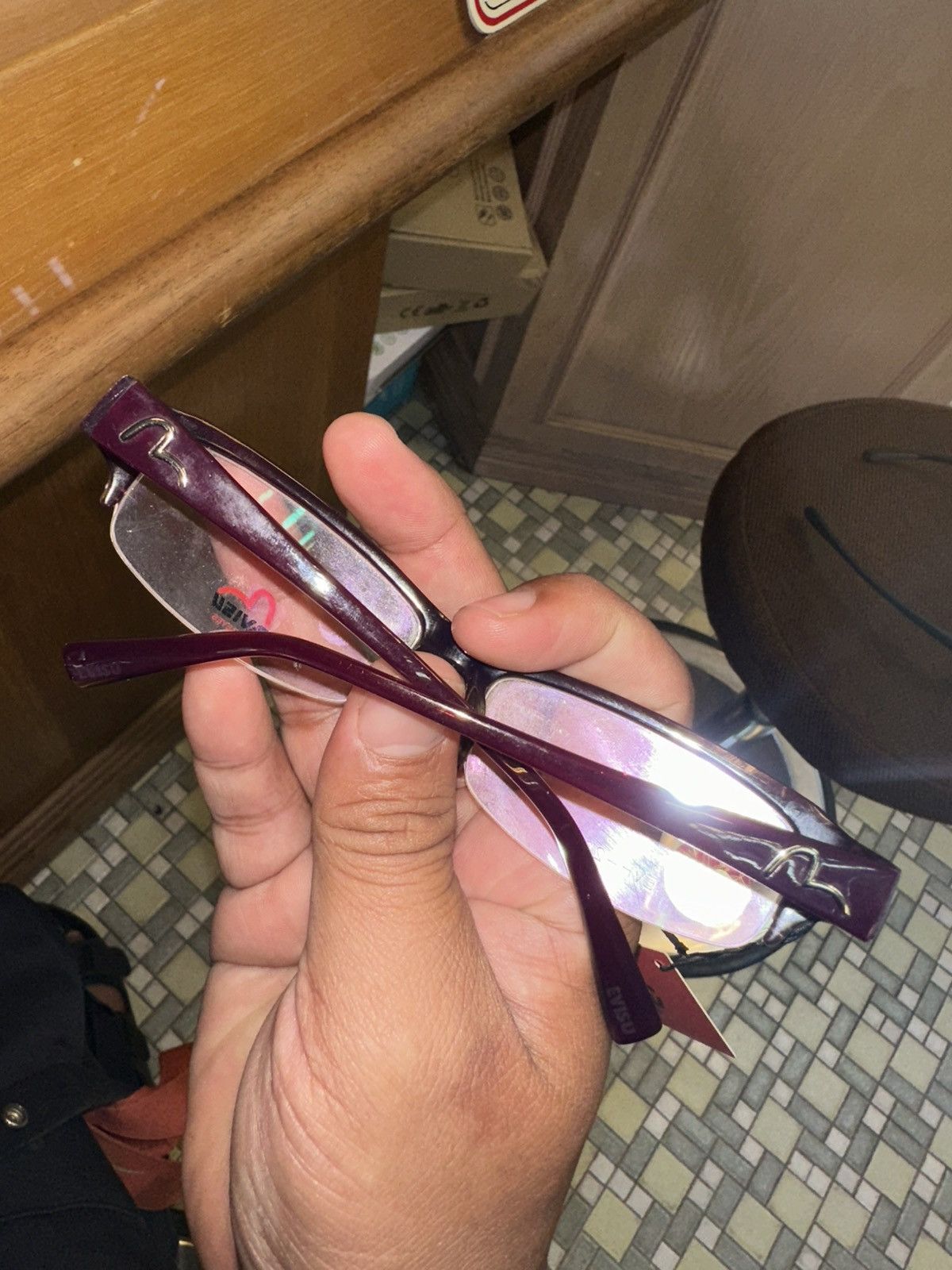 Evisu Y2K Evisu Japan EVH-2025 56🛑16-135 Frames Size ONE SIZE - 11 Thumbnail