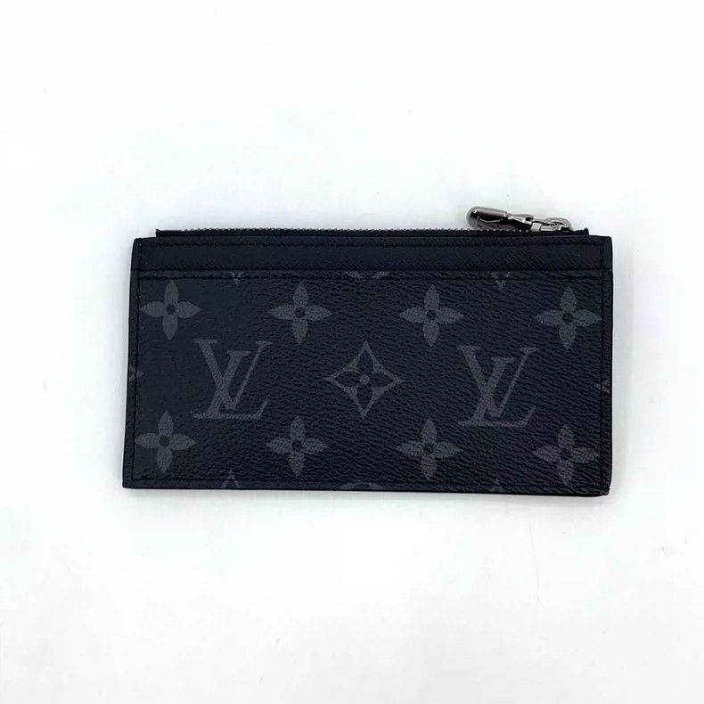 Louis Vuitton Louis Vuitton Black and grey logo presbyopic leather walle Size ONE SIZE - 2 Thumbnail
