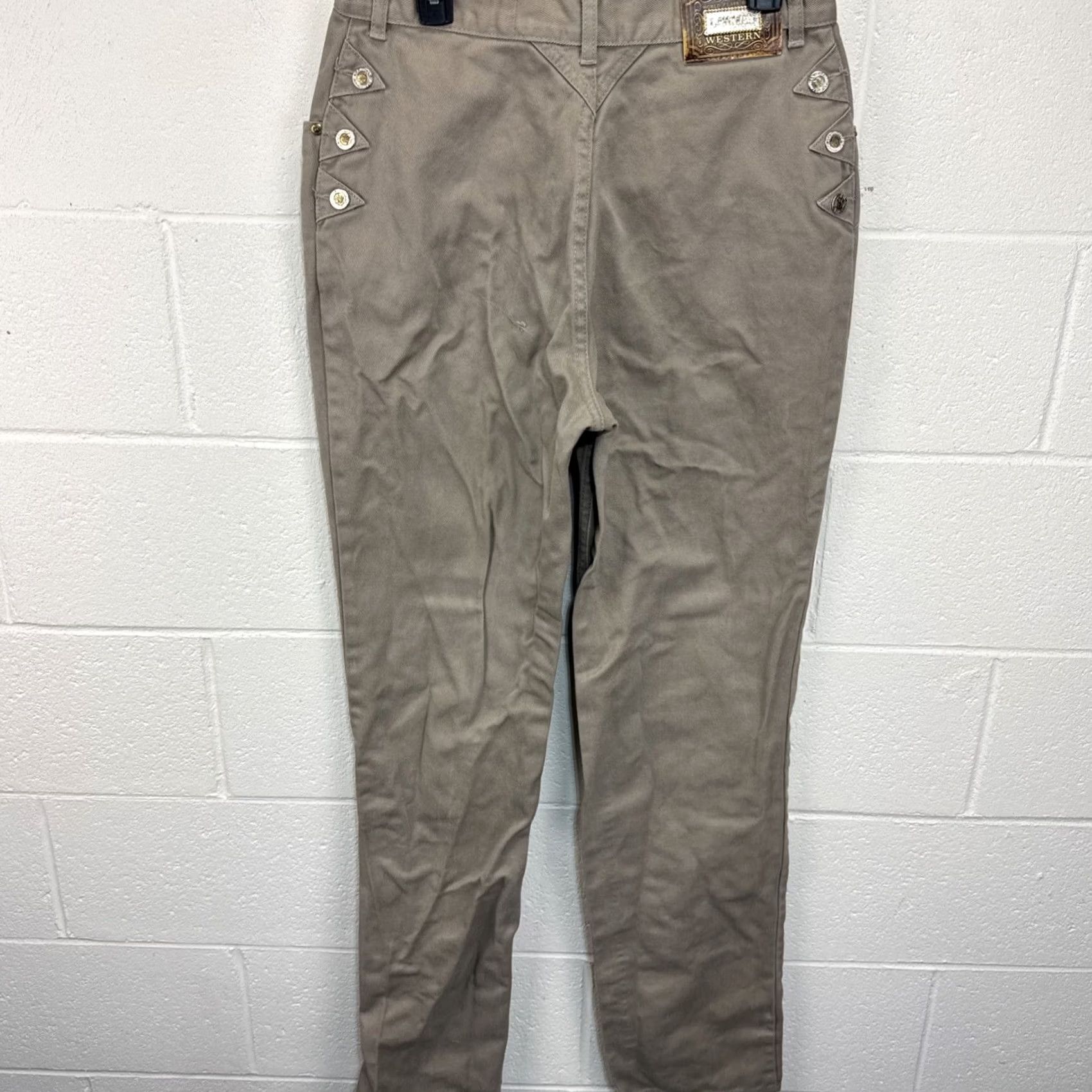 Denime VINTAGE Lawman Western Bootcut Jeans Womens Size 15 Beige Denim 32" Waist 35" Inseam Size 36" / US 14 / IT 50 - 7 Thumbnail