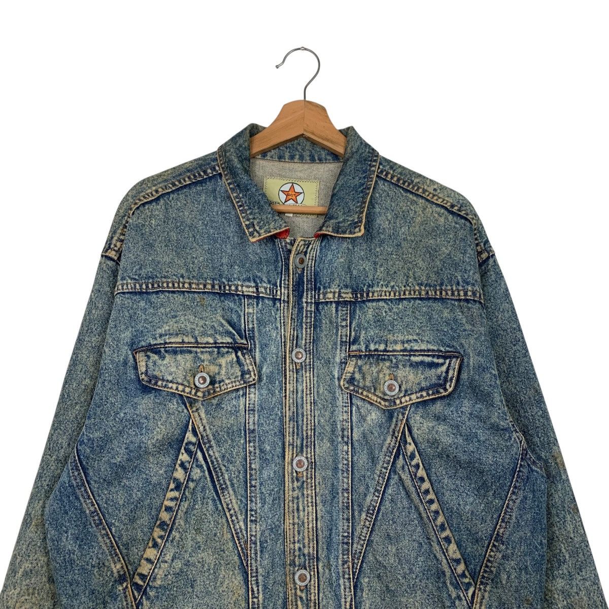 Japanese Brand Vintage CLUB & TEAM Blue Way Company Denim Jacket #2575-C116 Size US M / EU 48-50 / 2 - 2 Thumbnail