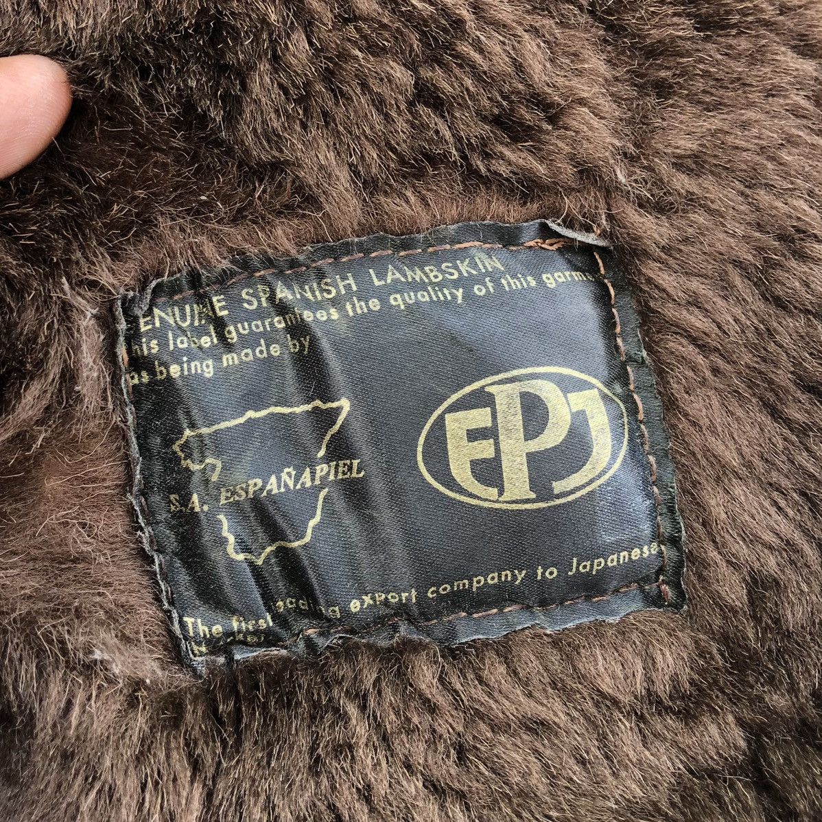 Genuine Leather S.A. ESPANAPIEL FAUX FUR & LEATHER SHERLING FASHION JACKET Size M / US 6-8 / IT 42-44 - 16 Thumbnail
