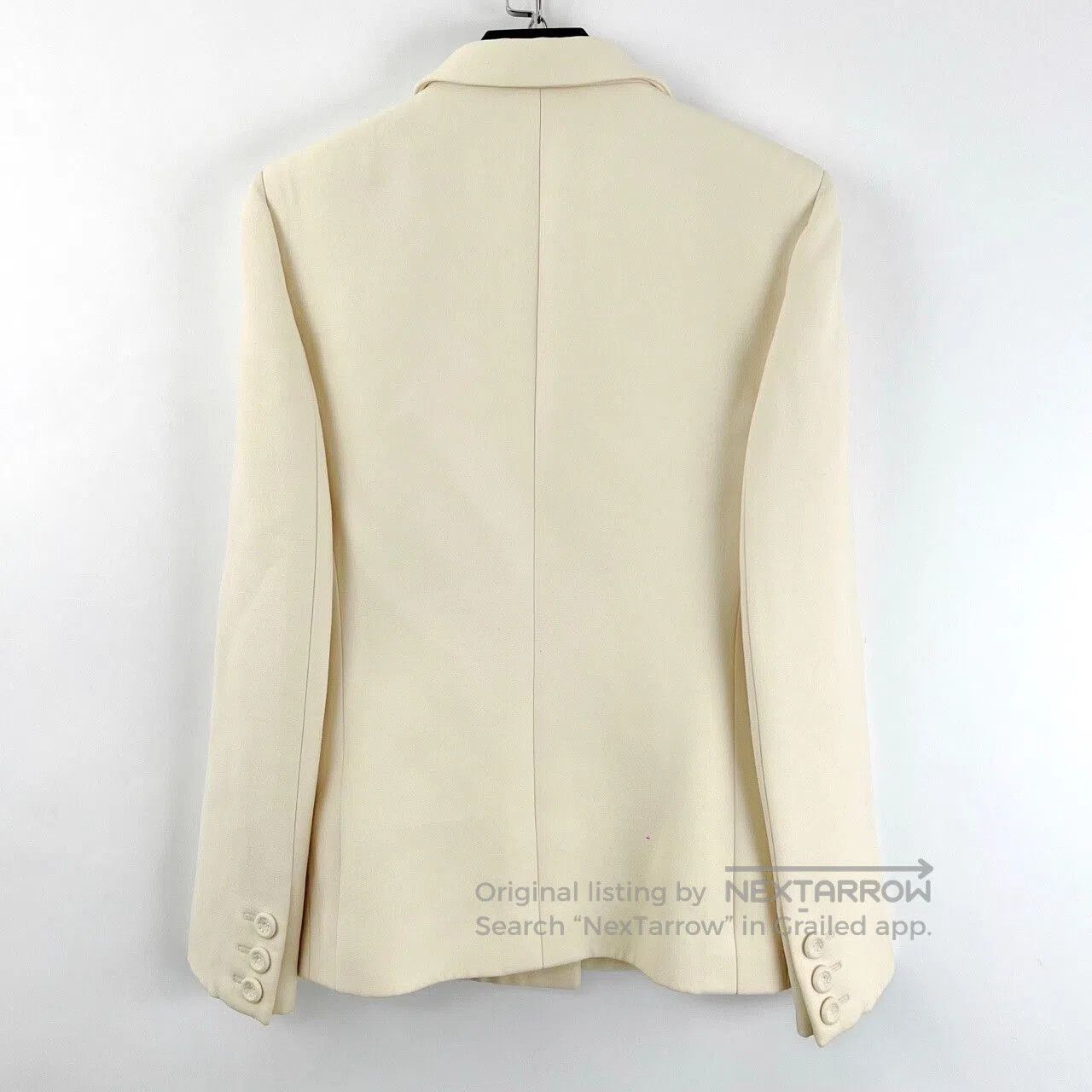 Dior Dior White Single-Breasted Bar Jacket Blazer. Size S / US 4 / IT 40 - 2 Thumbnail