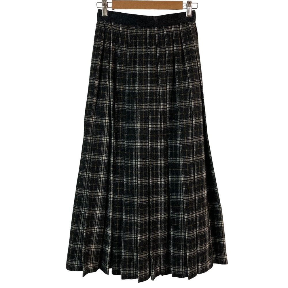 Other Other Drawer Wool Cashmere Check Long Pleated Skirt Textile Skirts 6524-299-1015 DUTY FREE for USA Size ONE SIZE - 1 Thumbnail