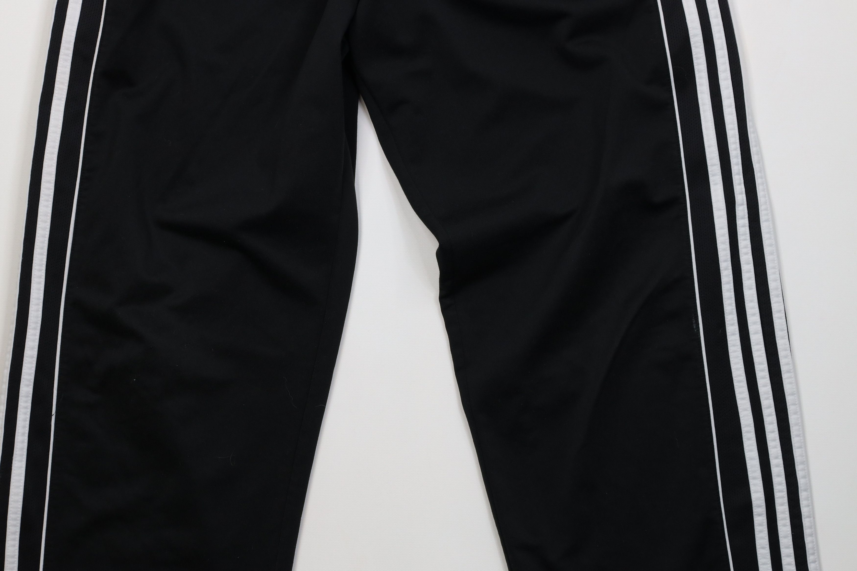 Adidas Vintage Y2K Adidas Striped Wide Leg Sweatpants Pants Black Size US 34 / EU 50 - 4 Thumbnail