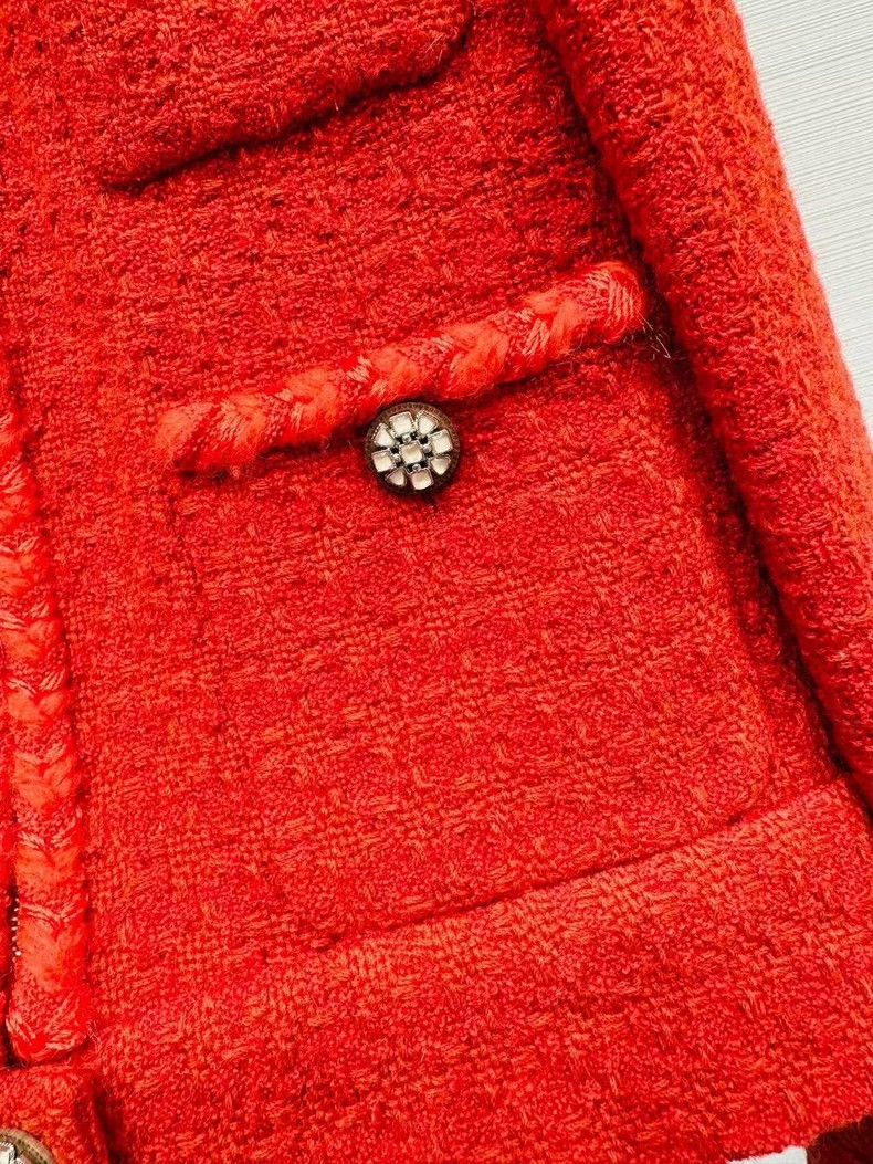Chanel Chanel Snow series red 4-pocket jacket Size XXS / US 00 / IT 34 - 4 Thumbnail