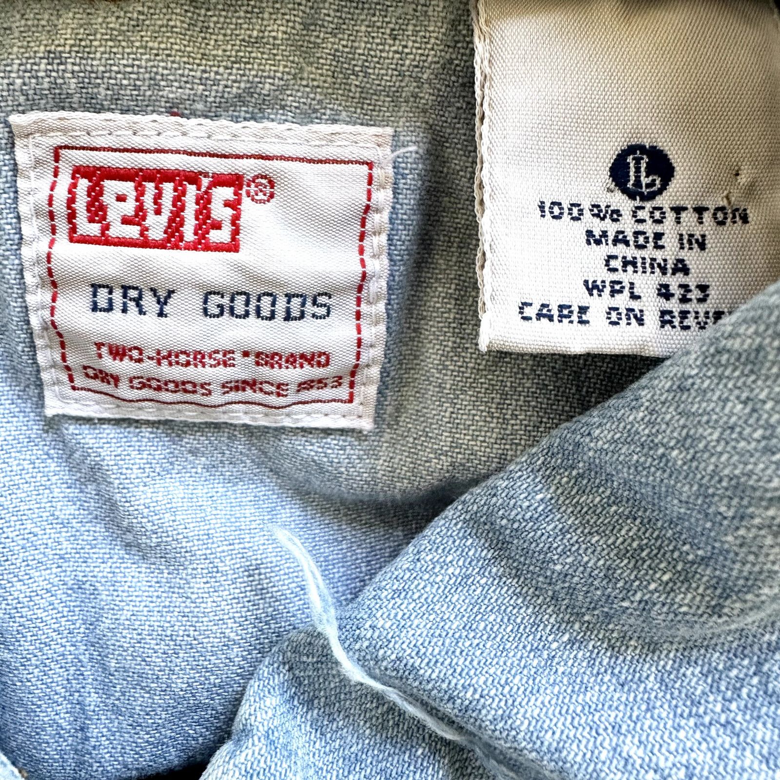 Levi's Levis Patchwork Denim Button Down Retro Western Pocket Large Size L / US 10 / IT 46 - 3 Thumbnail