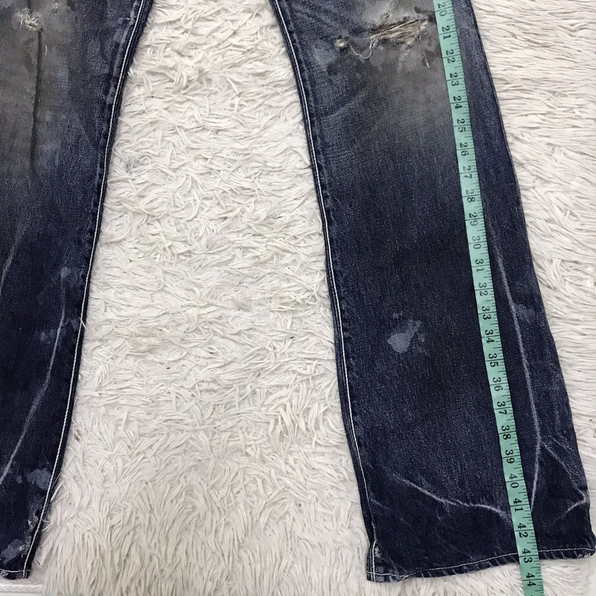 &SONS Vintage Delay Ufin & Sons Distressed Denim Flare Jeans Size US 32 / EU 48 - 22 Thumbnail