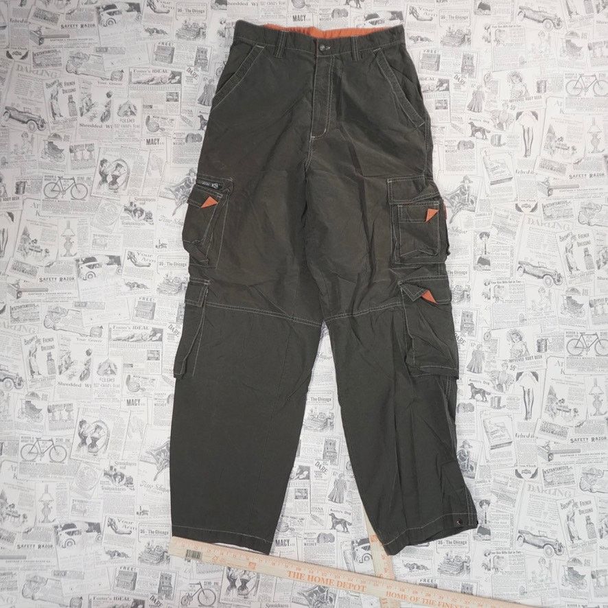 Carbon 28x30 - Vintage Y2K windbreaker pants cargo carbon Size US 28 / EU 44 - 4 Thumbnail