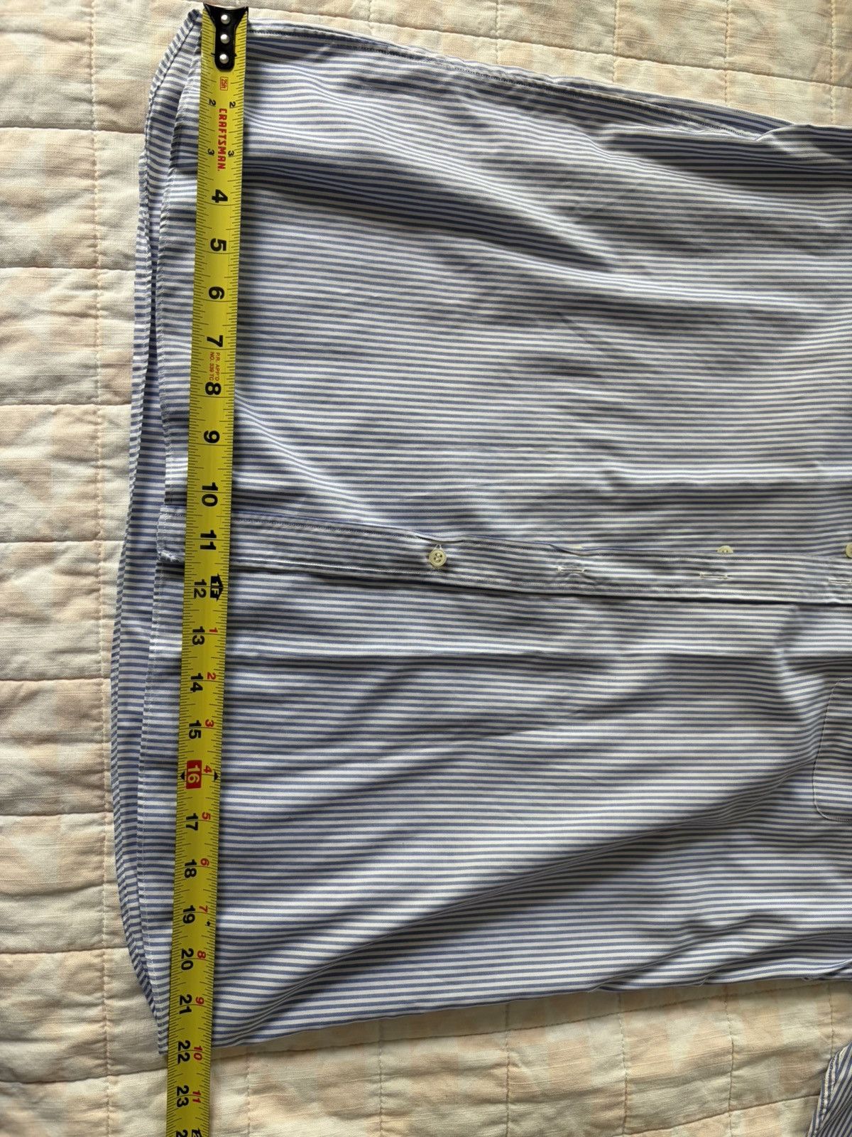 Maison Kitsune Maison Kitsuné Blue Stripe Shirt Contrast Collar & Cuffs Size US S / EU 44-46 / 1 - 6 Thumbnail