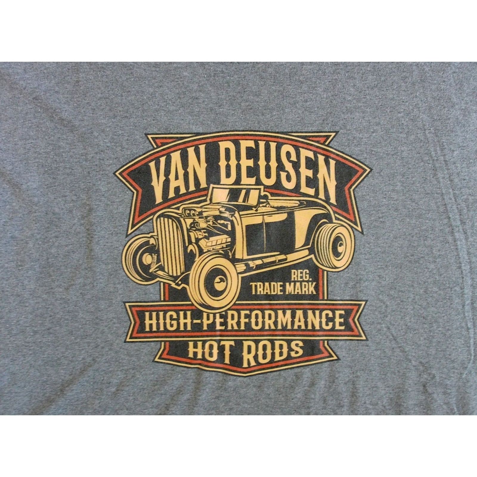 Gildan Vintage Van Deusen Hot Rods Long Sleeve Shirt - Mens XL, Knit - Gray (1998-2029) Size US XL / EU 56 / 4 - 3 Thumbnail