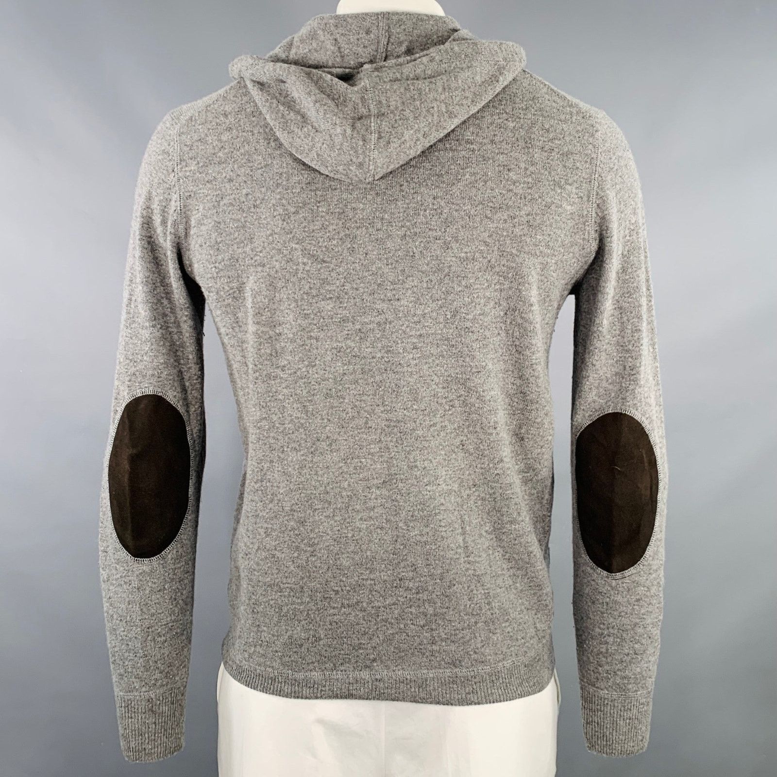Hartford HARTFORD Size L Grey Heather Wool Cashmere Hoodie Cardigan Size US L / EU 52-54 / 3 - 3 Thumbnail