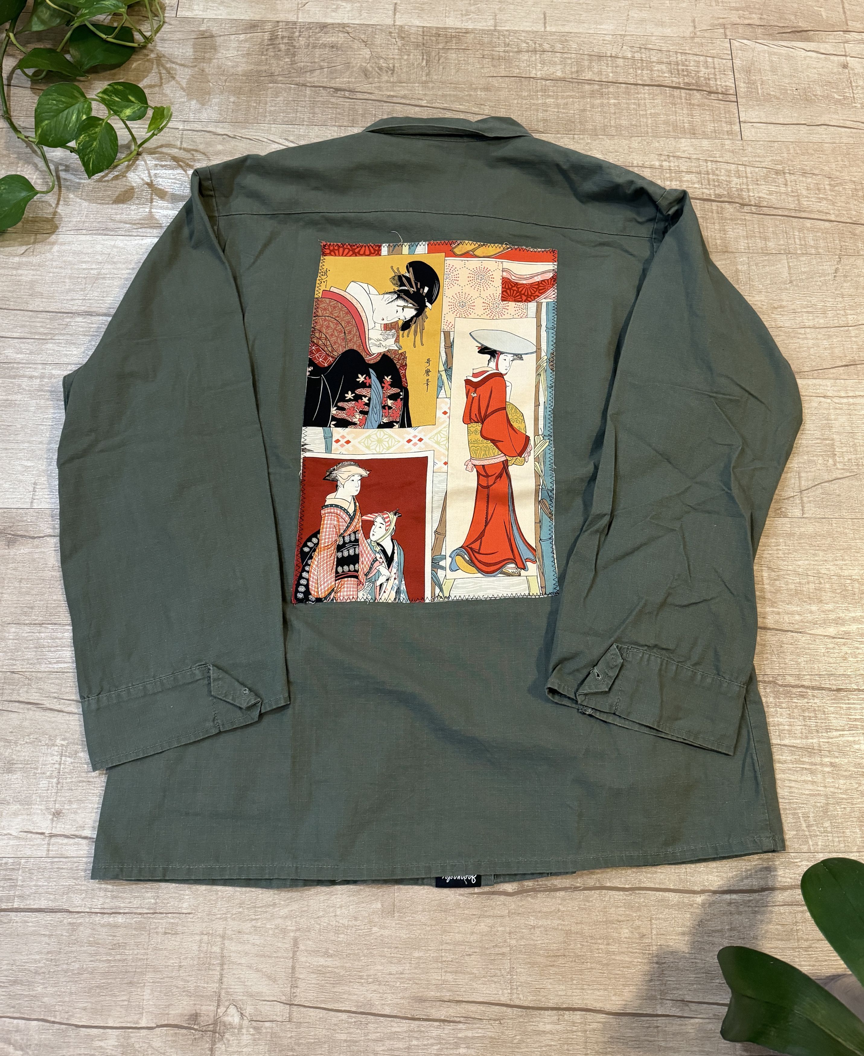 Japanese Brand Japangeles Oversized Green Jacket - Medium Size US M / EU 48-50 / 2 - 1 Thumbnail