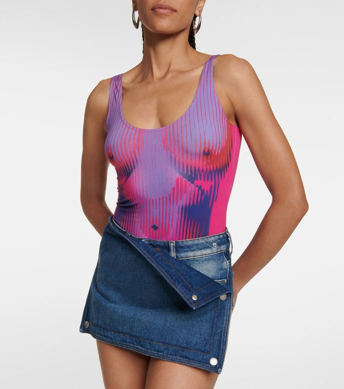 Jean Paul Gaultier × Y/Project Trompe L'oeil Bodysuit Size XS / US 0-2 / IT 36-38 - 2 Thumbnail