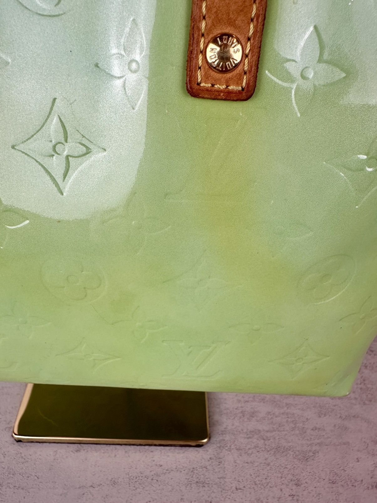 Louis Vuitton Louis Vuitton Green Vernis Reade PM Size ONE SIZE - 14 Thumbnail