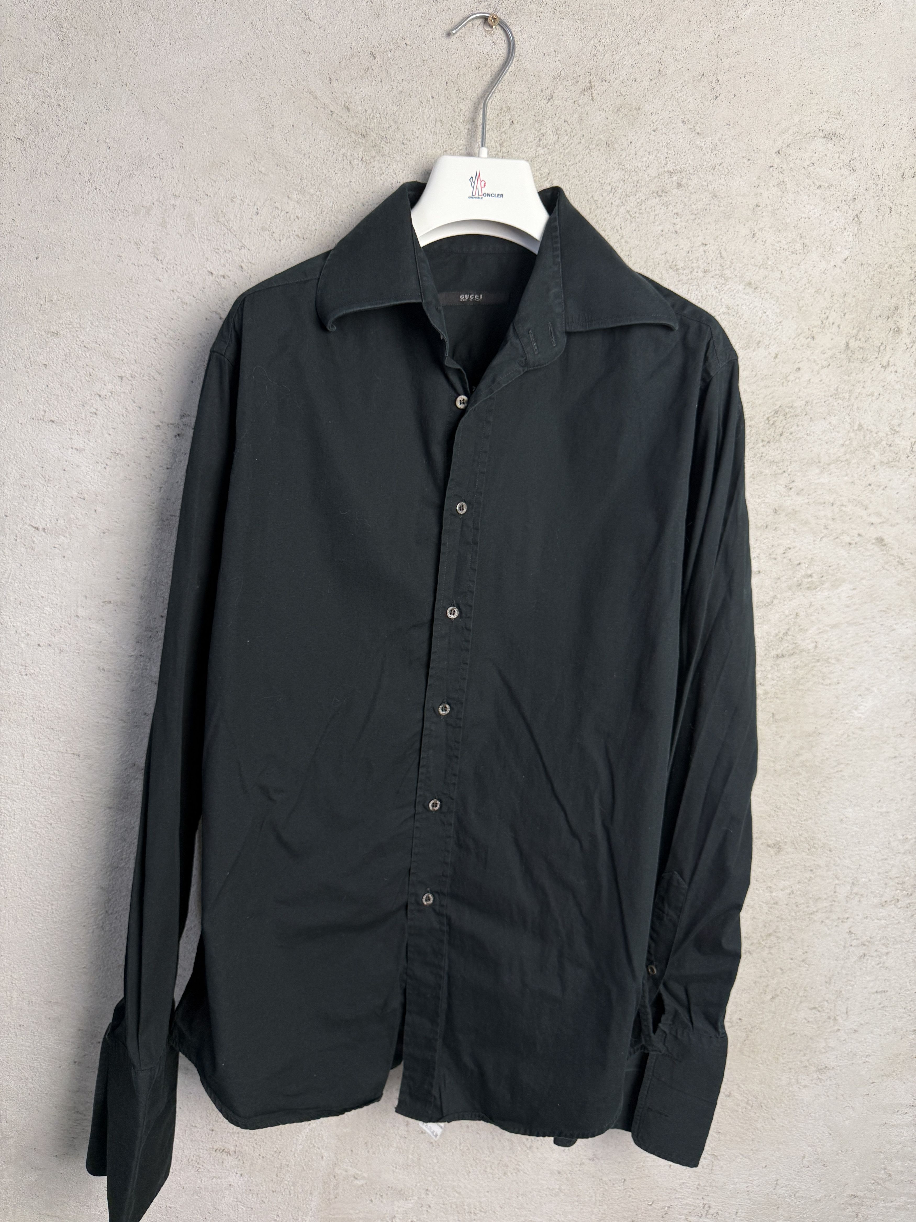 Gucci Gucci casual formal black shirt button ups Size US M / EU 48-50 / 2 - 1 Thumbnail