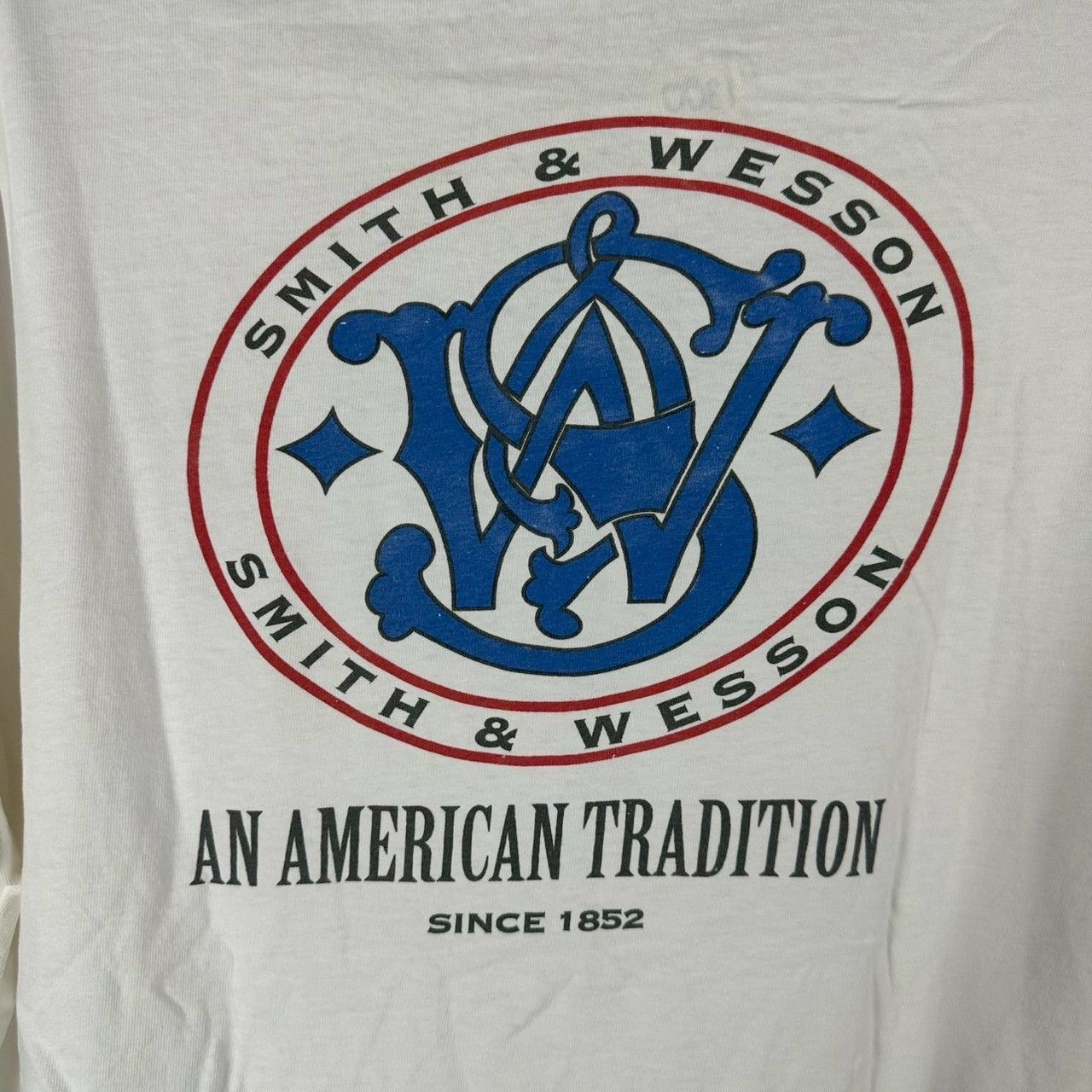 Vintage 90s Smith & Wesson An American Tradition Firearm Promo Tee Size US XL / EU 56 / 4 - 4 Thumbnail