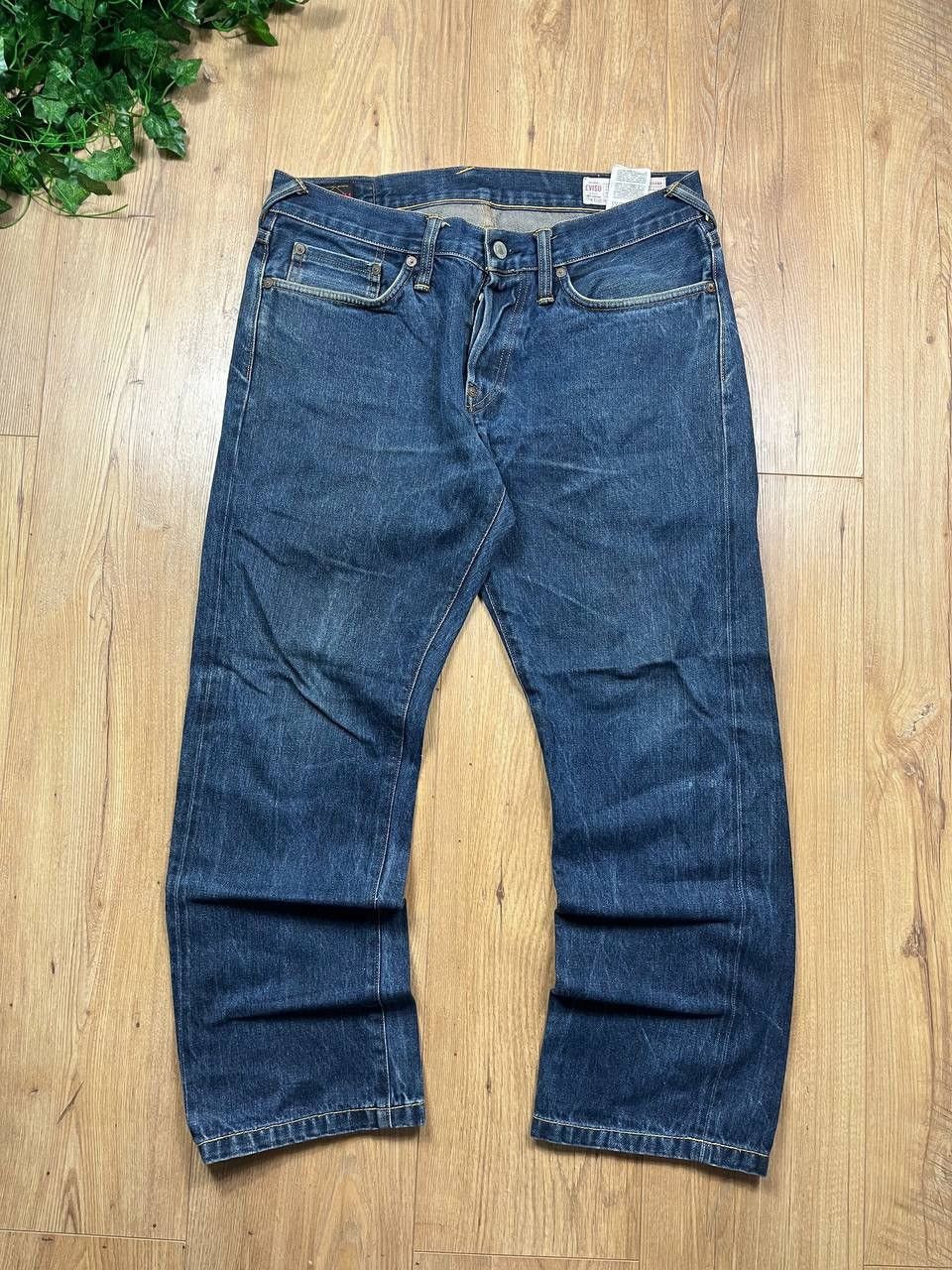 Evisu 00’s EVISU WHITE SEAGULL DAICOCK BAGGY DENIM JEANS RARE Y2K Size US 32 / EU 48 - 4 Thumbnail