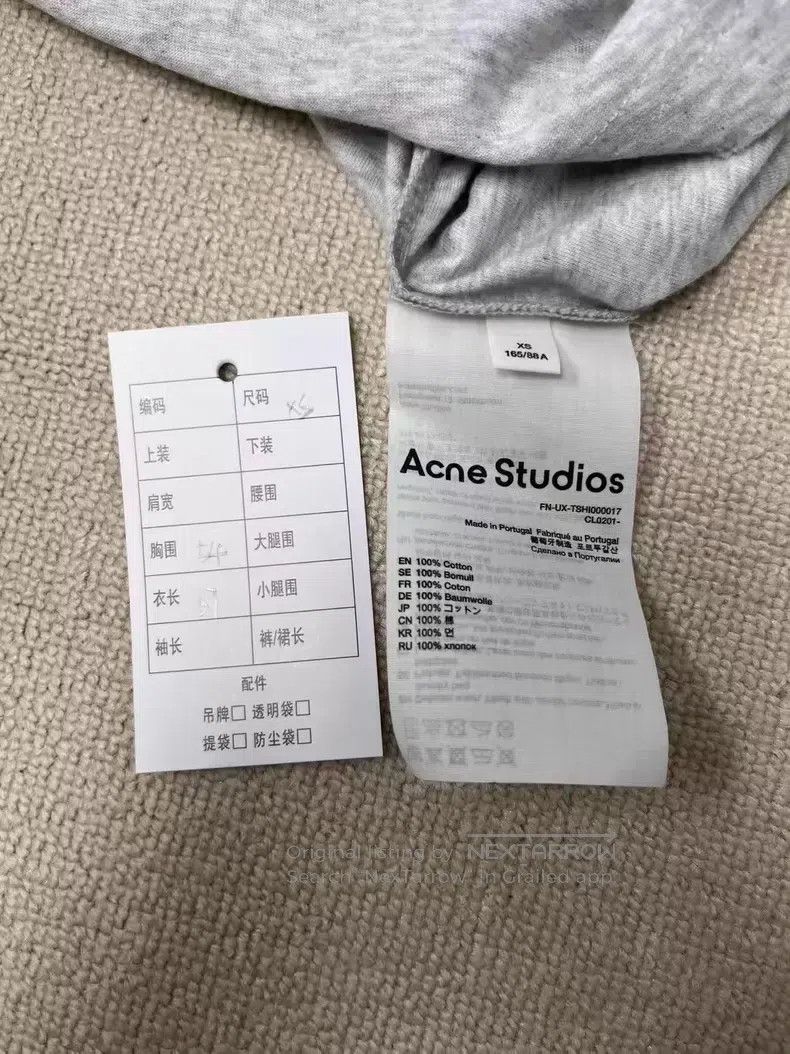 Acne Studios Acne Studios 1996 series letter print casual round neck sh Size XS / US 0-2 / IT 36-38 - 4 Thumbnail