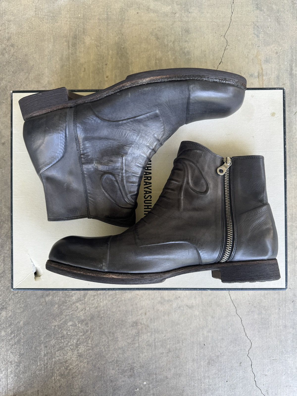 Maison MIHARA YASUHIRO Miharayasuhiro Embossed Lace Size Zip Boots Size US 10 / EU 43 - 2 Thumbnail