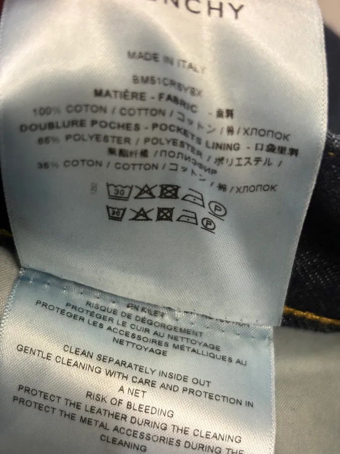 Givenchy Givenchy Pantalon carpenter en denim - Indigo Blue - 32 Size US 32 / EU 48 - 11 Thumbnail