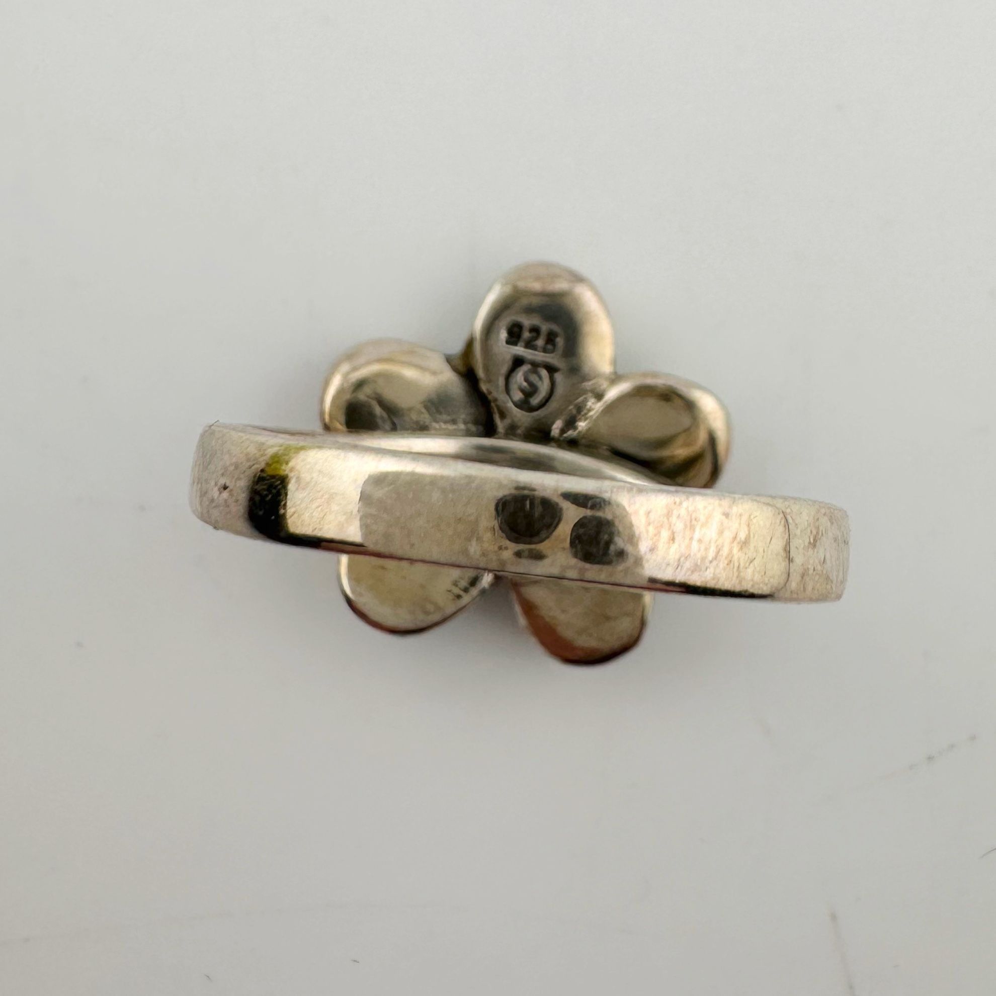 Other Natural Abalone Flower Ring in Sterling Silver Size 9.75 Size ONE SIZE - 8 Thumbnail