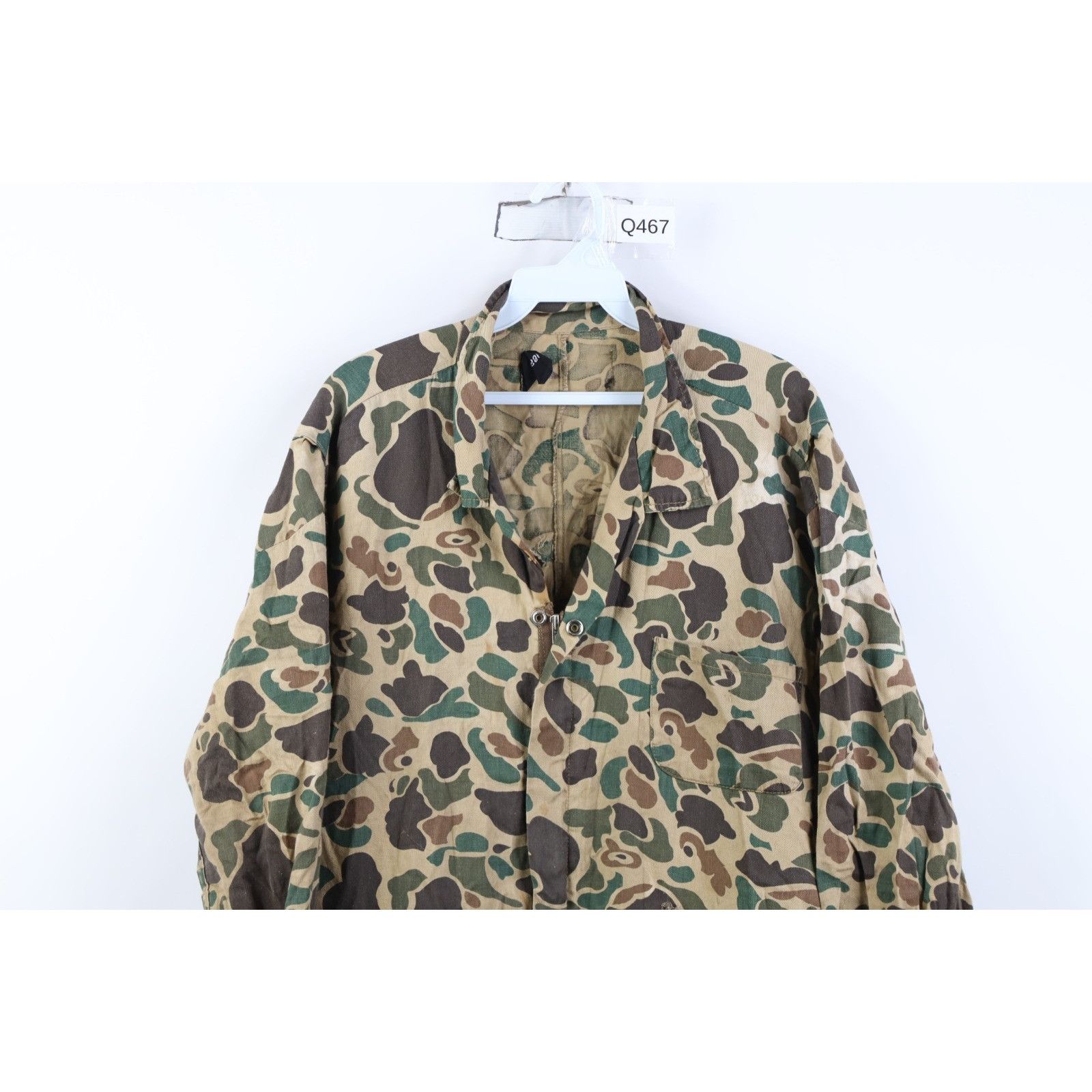 Vintage Vintage 70s Streetwear Frogskin Camouflage Coveralls Size US 38 / EU 54 - 2 Thumbnail