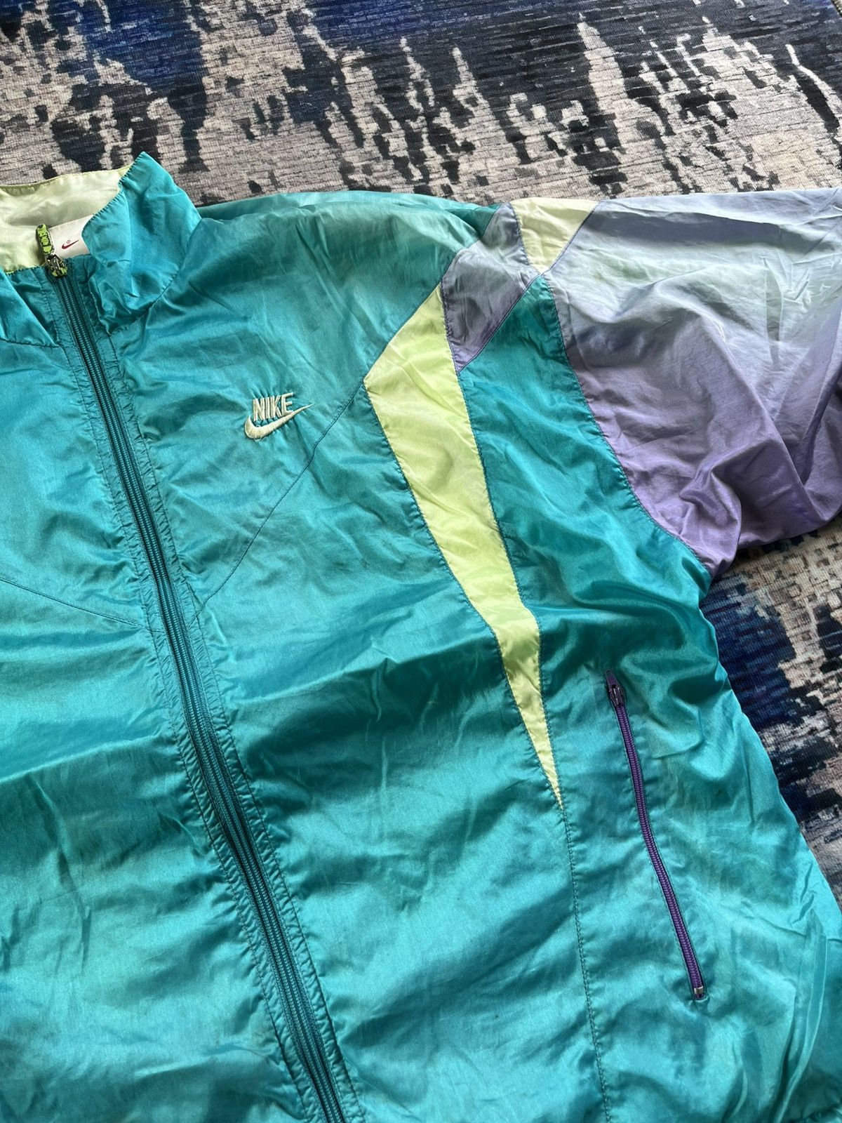 Nike × Vintage Vintage Nike zipper up jacket for sports 90s Size US S / EU 44-46 / 1 - 4 Thumbnail