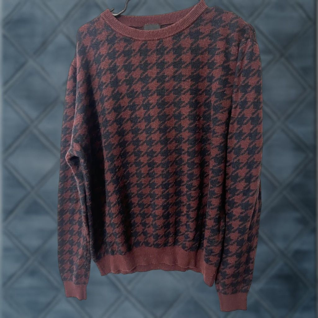 H&M H&M Sweater Shirt Men XL Maroon 100% Cotton Crew Neck Pullover Solid Knit Long Sleeve Vintage? (No) - Men’s Pullover Sweatshirt Size XL Maroon Size US XL / EU 56 / 4 - 1 Thumbnail