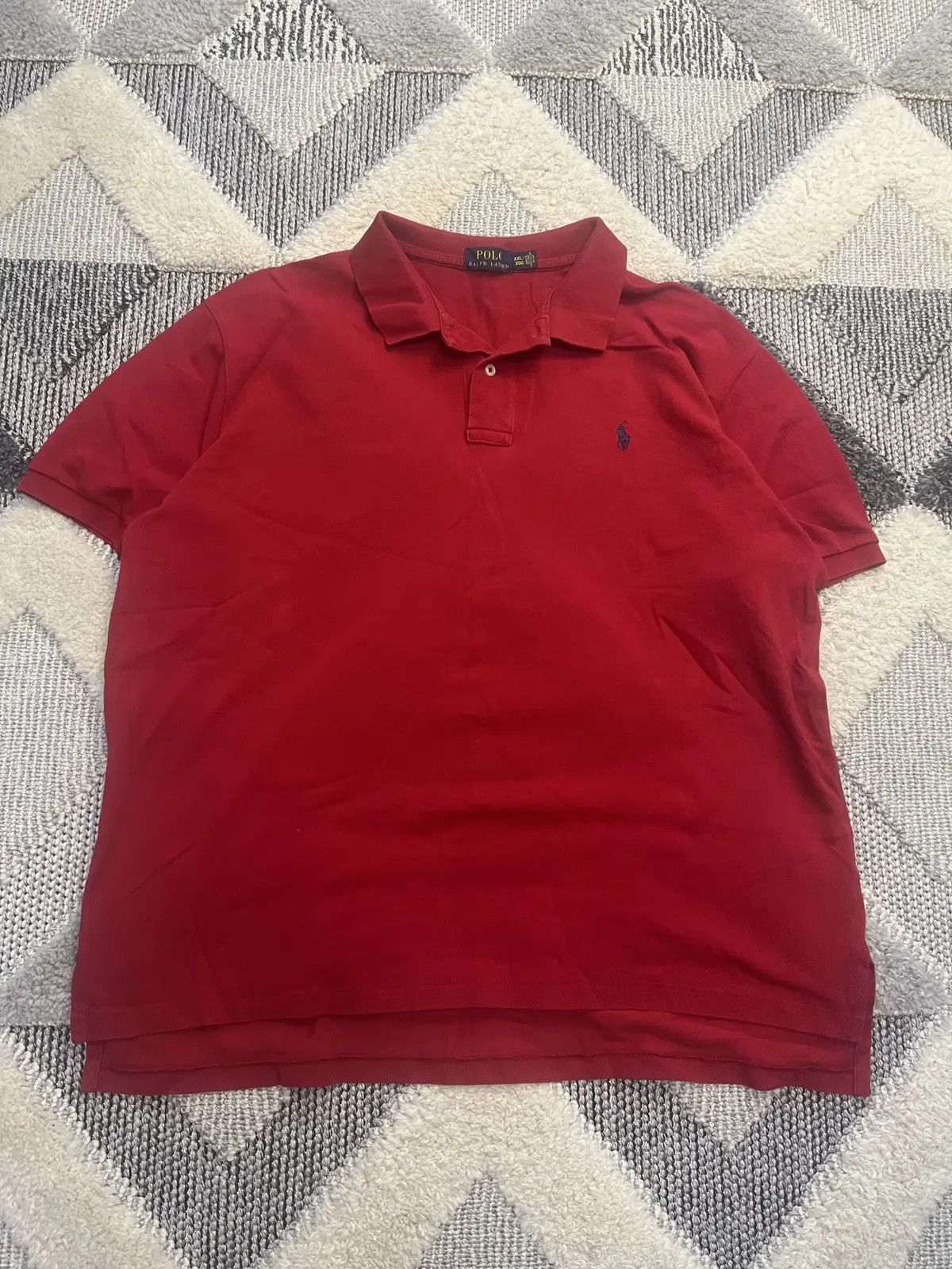 Polo Ralph Lauren Vintage Polo Ralph Lauren Red Short Sleeve Polo Shirt XXL Size US XXL / EU 58 / 5 - 1 Thumbnail