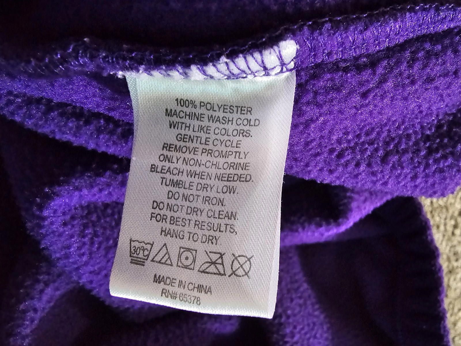 Designer St Matthews Mustangs full zip purple fleece Augusta Large Size US L / EU 52-54 / 3 - 7 Thumbnail