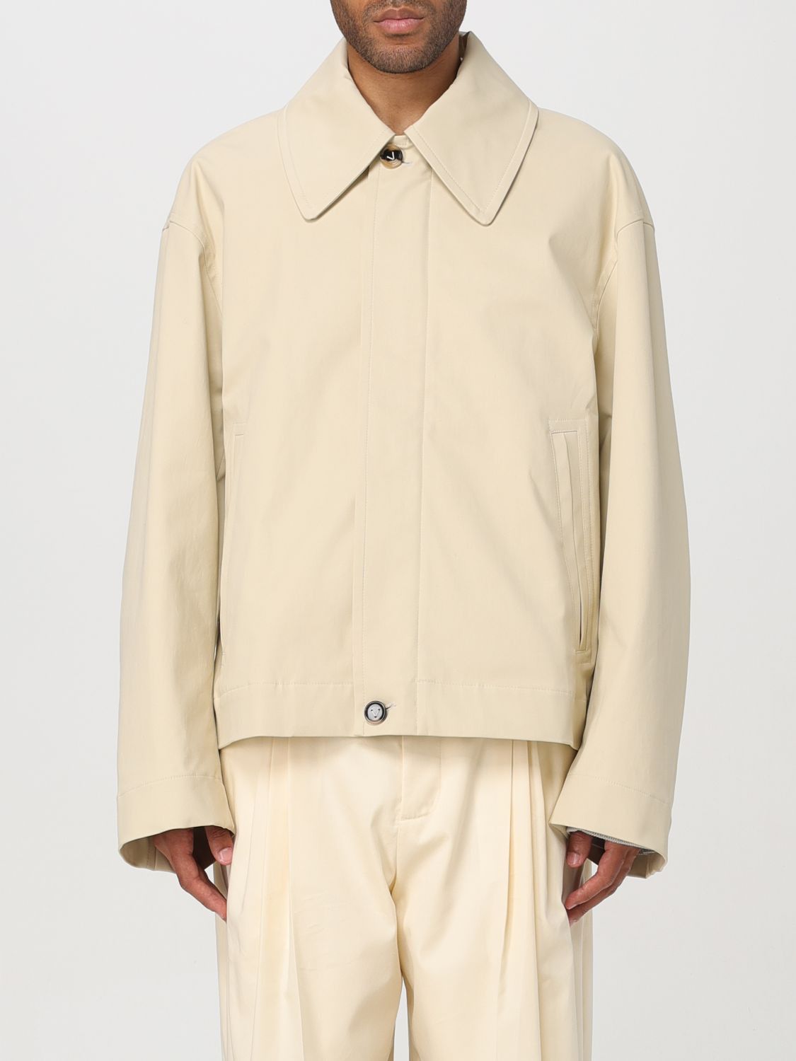 image of Bottega Veneta Jacket Men Ecru (Size Medium)