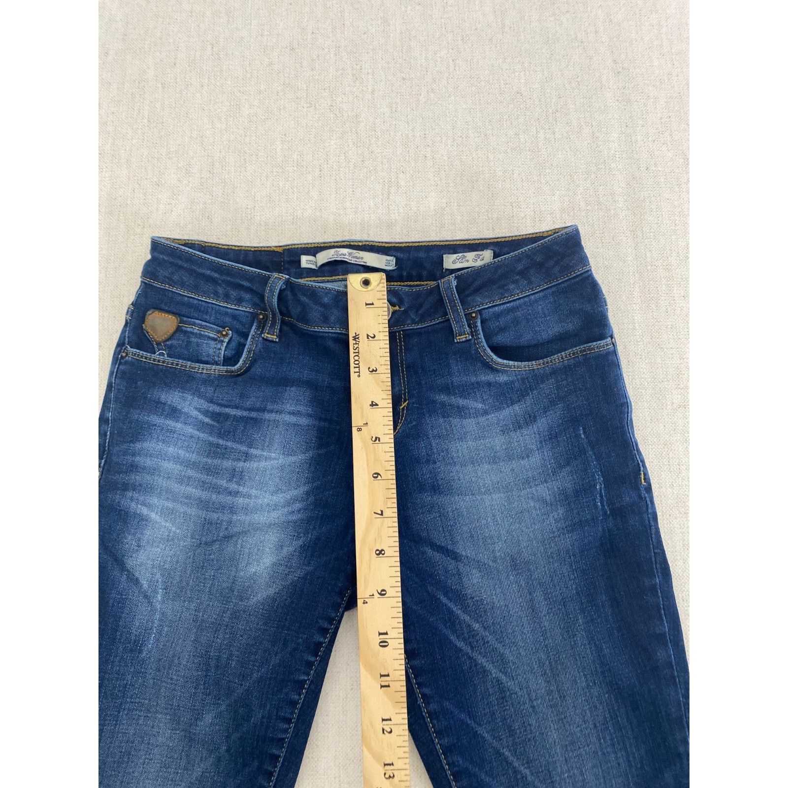 Other Leara Woman Jeans Womens Size 4 Blue Denim Stretch Skinny Size 27" / US 4 / IT 40 - 4 Thumbnail