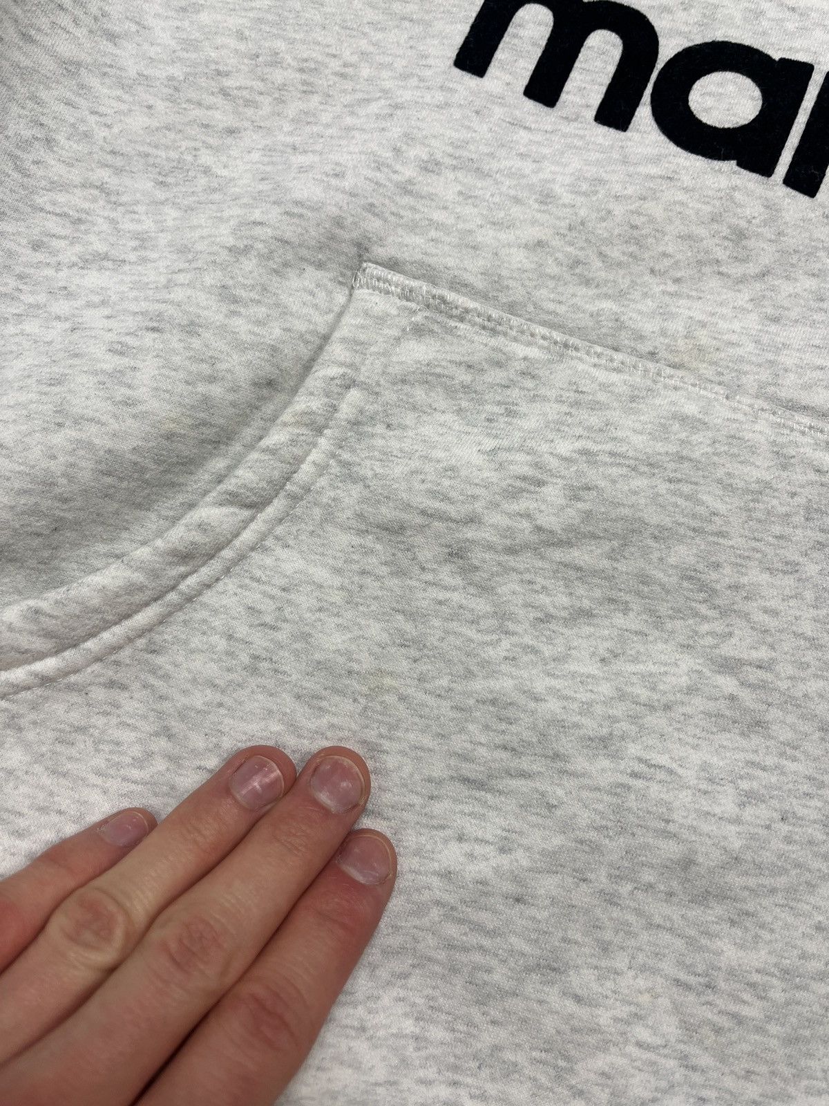 Isabel Marant × Japanese Brand Isabel Marant Velvet Logo Hoodie Boxy Rare Y2k Size US S / EU 44-46 / 1 - 9 Thumbnail