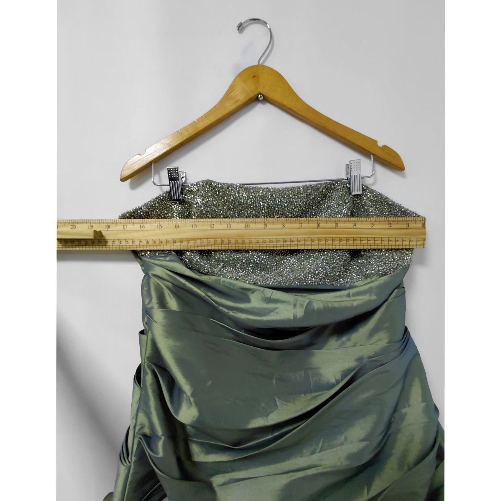 Olive blush prom Olive Solid Beaded Strapless Short Dress 16 Women's Sleeveless Zipper Dry Clean Only Size 38" / US 16 / IT 52 - 6 Thumbnail