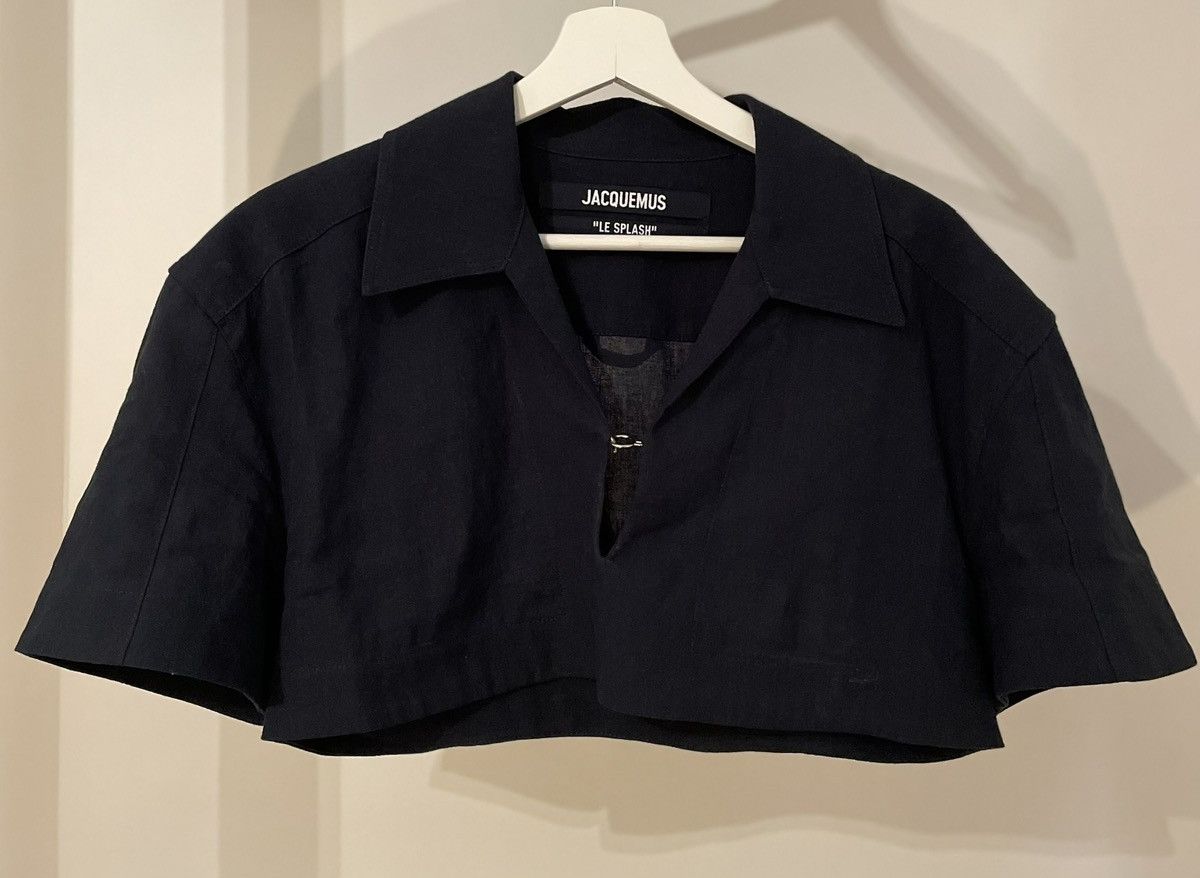 image of Jacquemus Le Haut Bebi in Navy, Women's (Size Small)